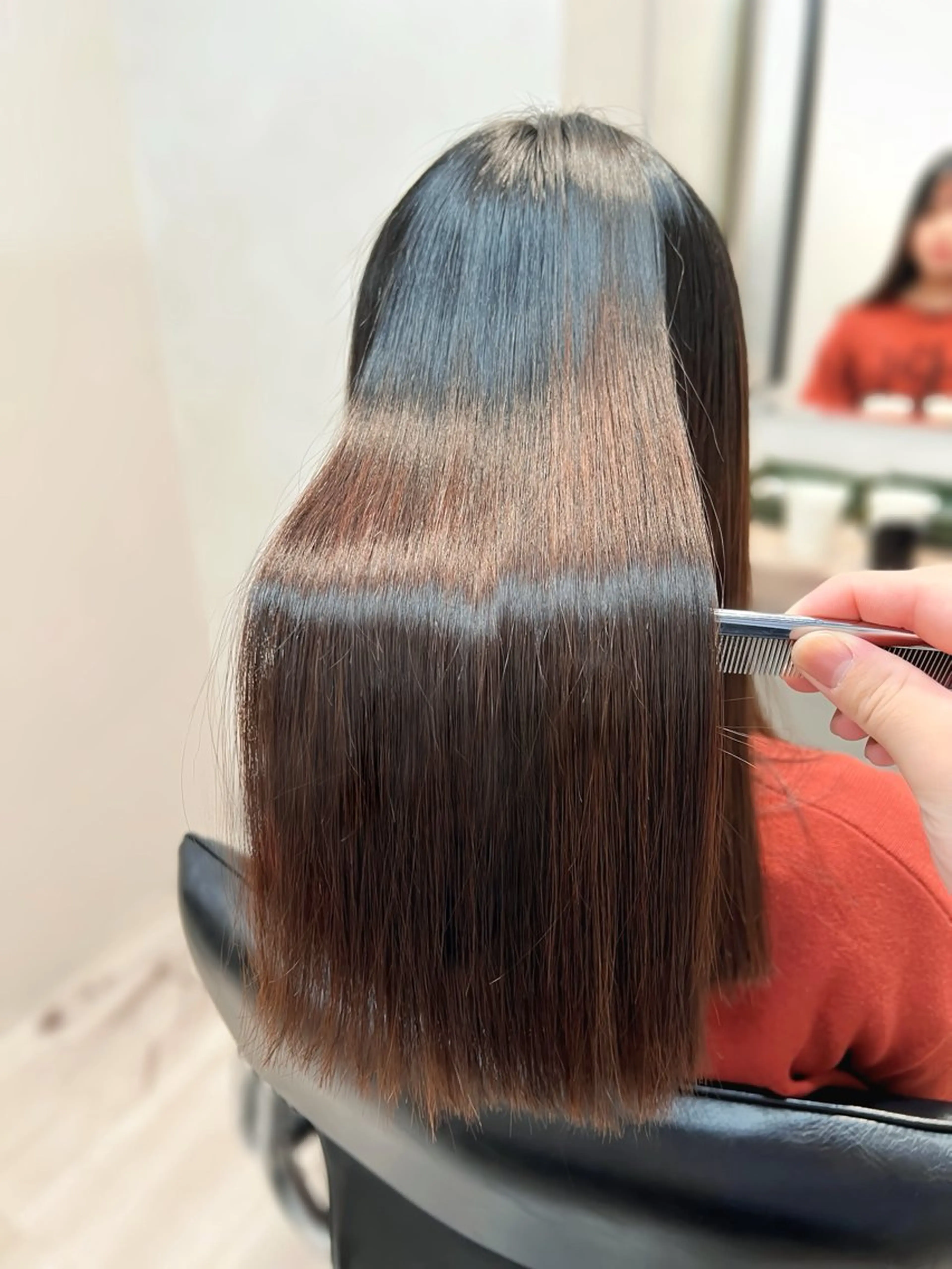 ロング パーマ AIconic nagoya所属・縮毛矯正/ レイヤー/ミディアムのヘアスタイル