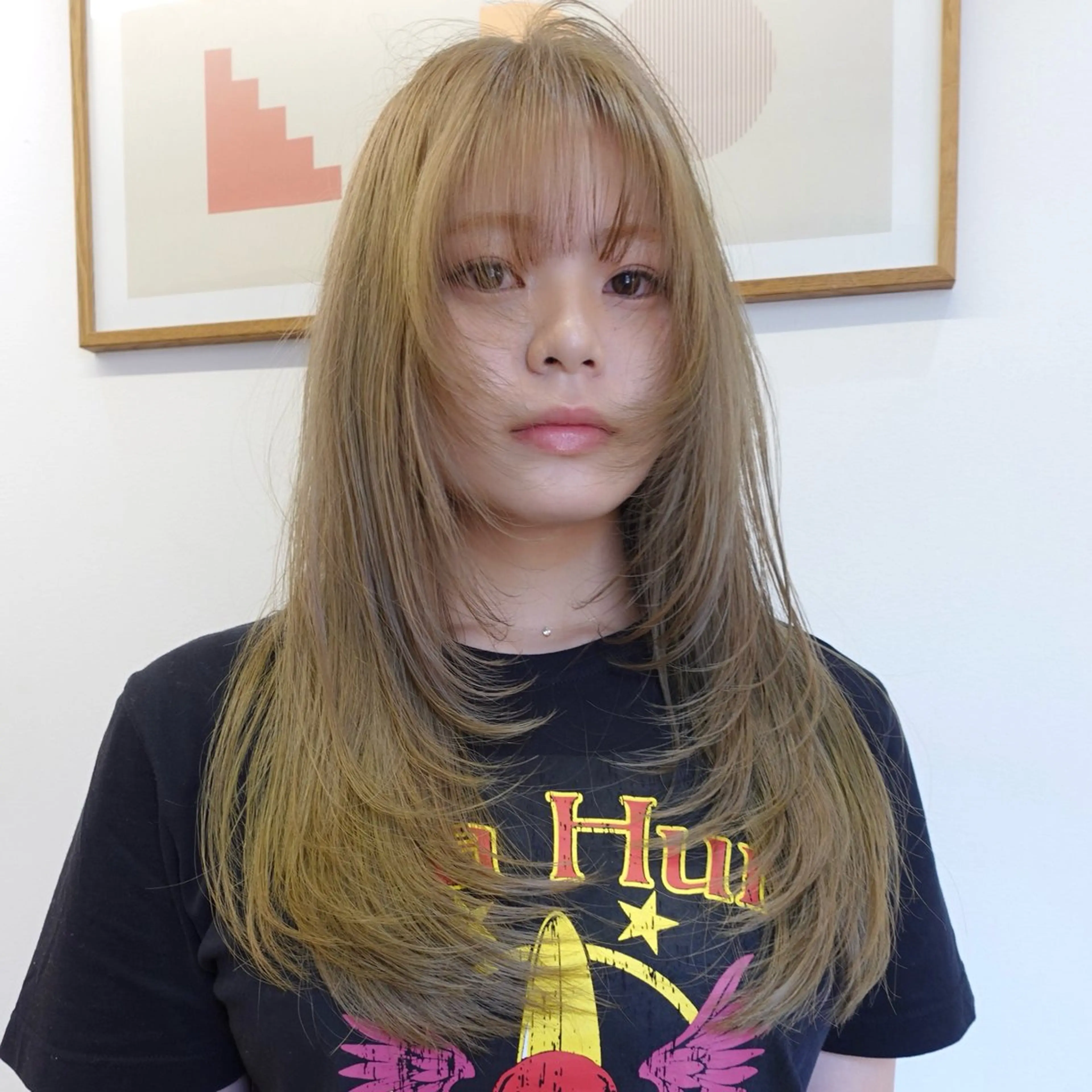 ロング カット ヘアカラー トリートメント ブリーチ×似合わせハ イトーン🍎ののかのヘアスタイル