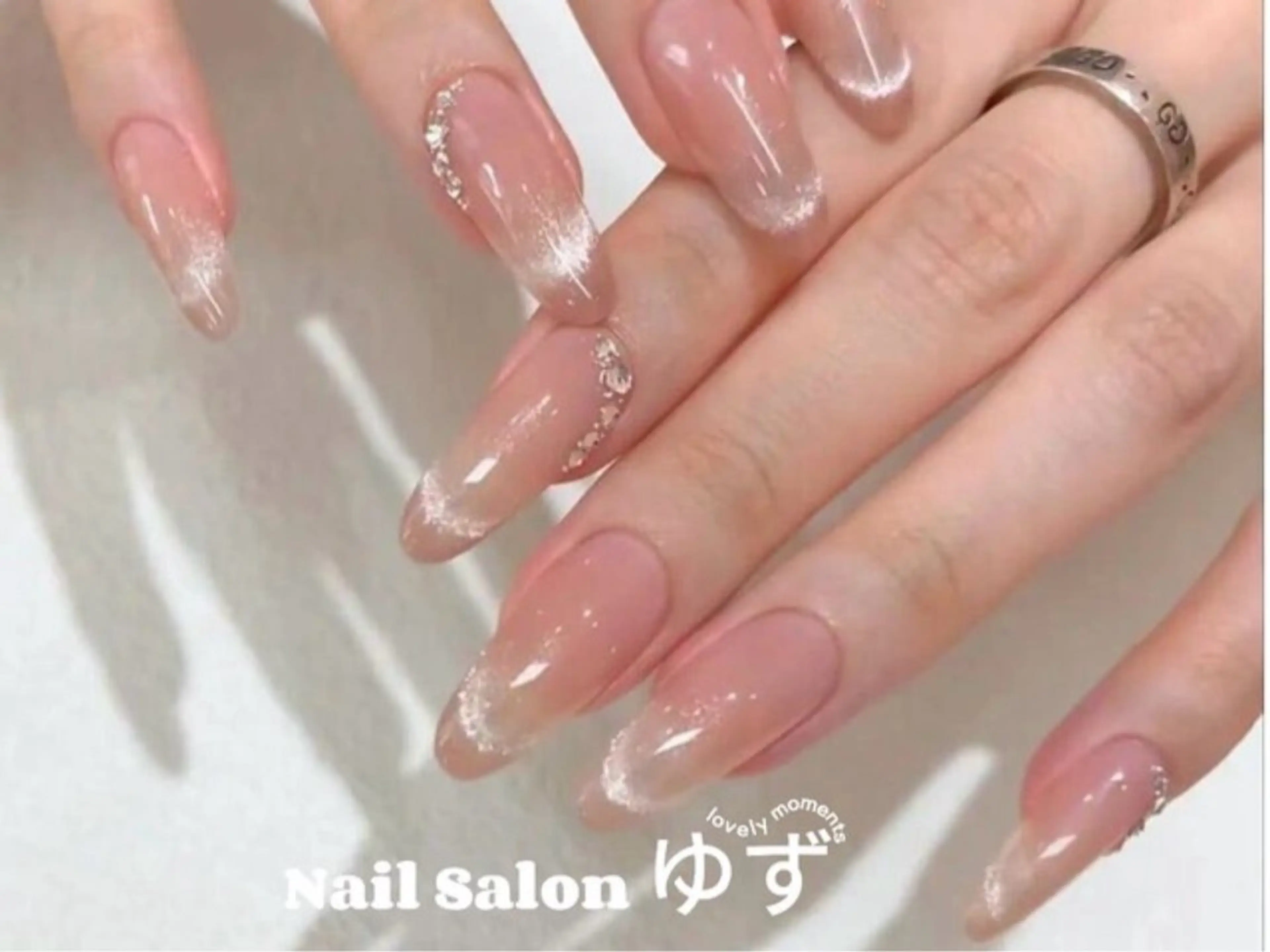 ネイル フレンチネイル マグネットネイル ハンドネイル ネイルサロン ゆずのネイルデザイン