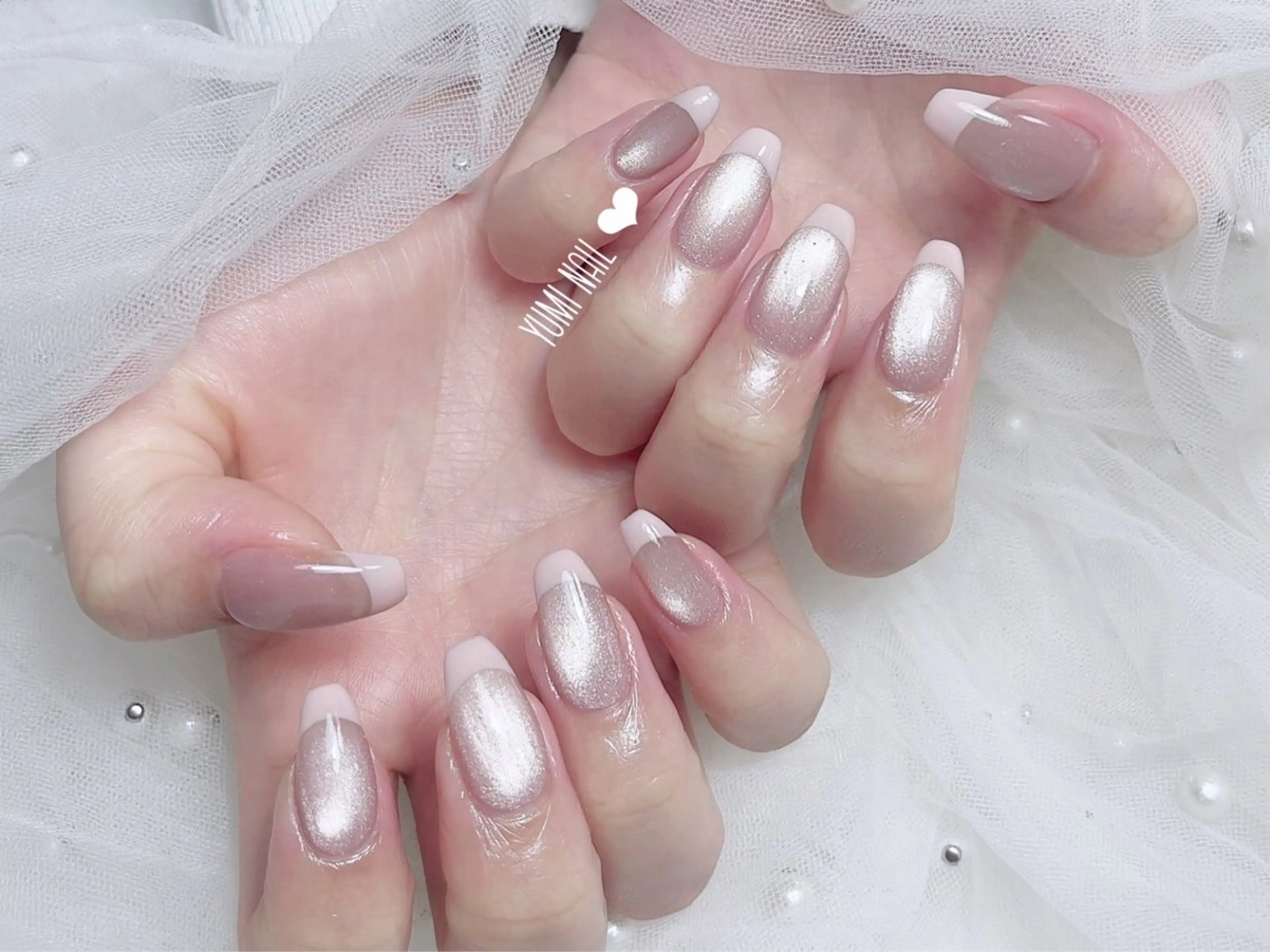 ネイル 𝐲𝐮𝐦𝐢🎀 長さ出しデザイン専門のネイルデザイン