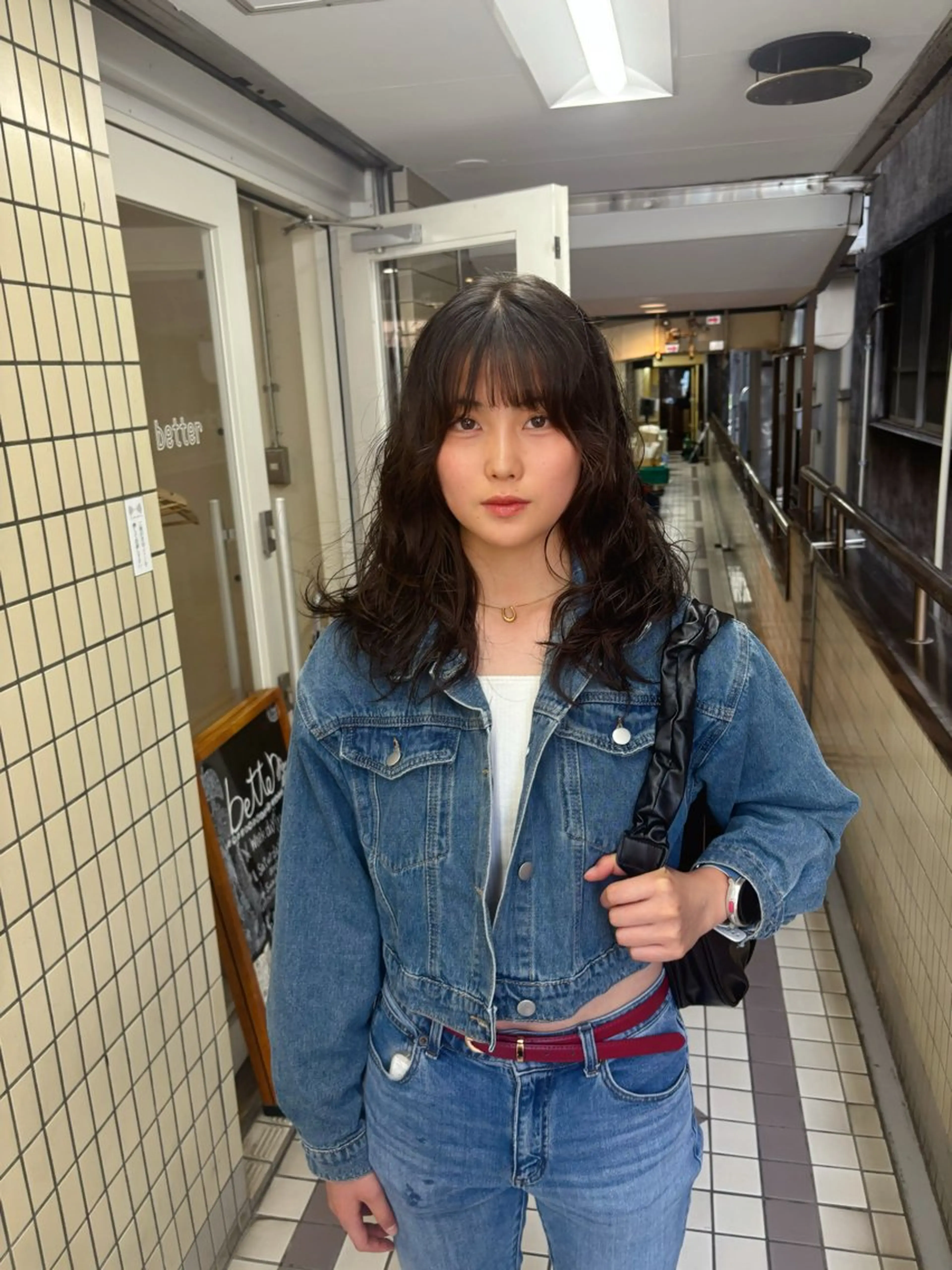 ミディアム パーマ カット ヘアカラー パーマ kaito パーマ募集！🔵のヘアスタイル