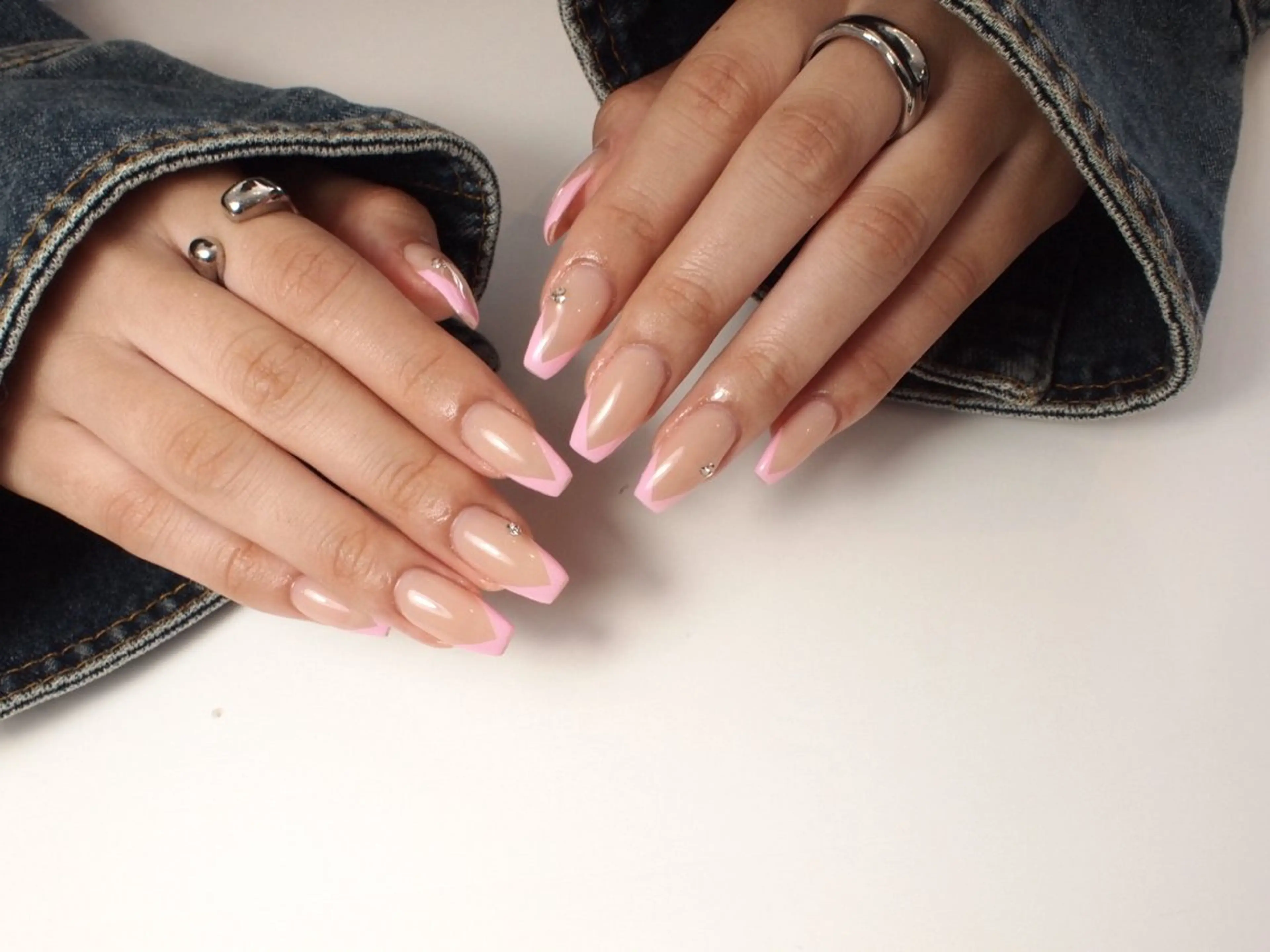 ネイル フレンチネイル ハンドネイル 【ＯＲＧＡＮ】 nailのネイルデザイン