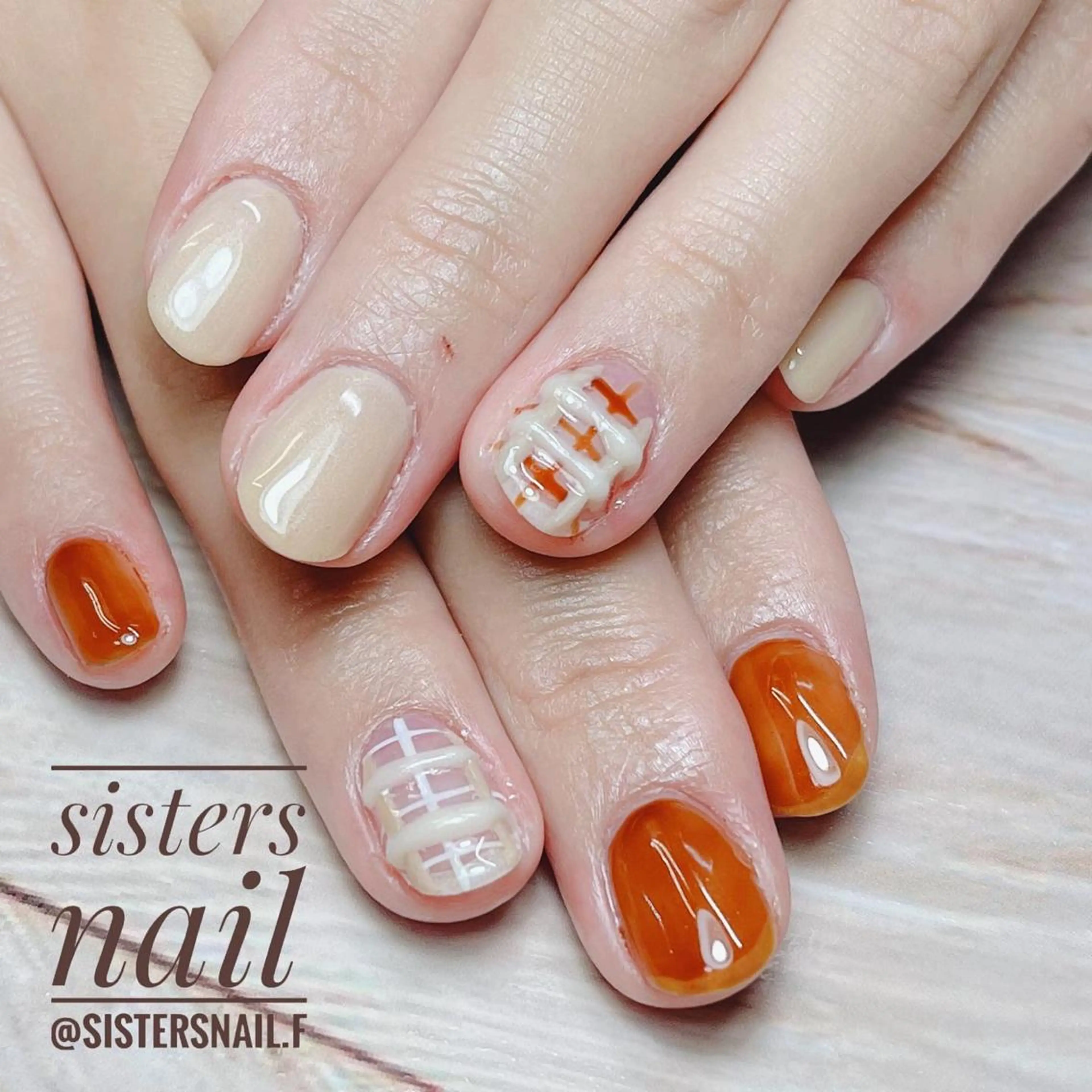 ネイル アートネイル カジュアル フレンチネイル ジェルネイル ネイビー sisters nail.fのネイルデザイン