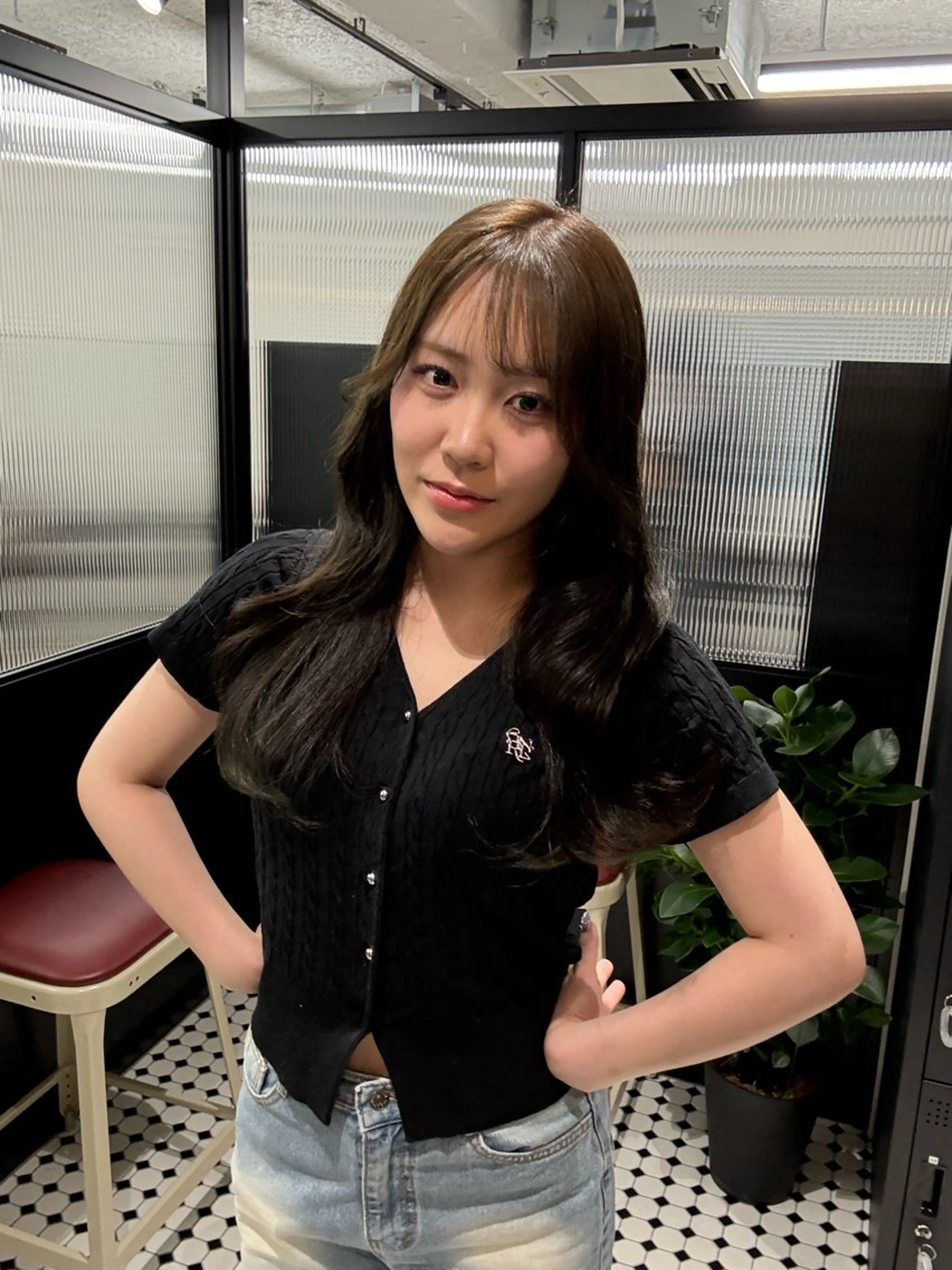 ロング カラー 韓国/トレンド レイヤー【101】のヘアスタイル