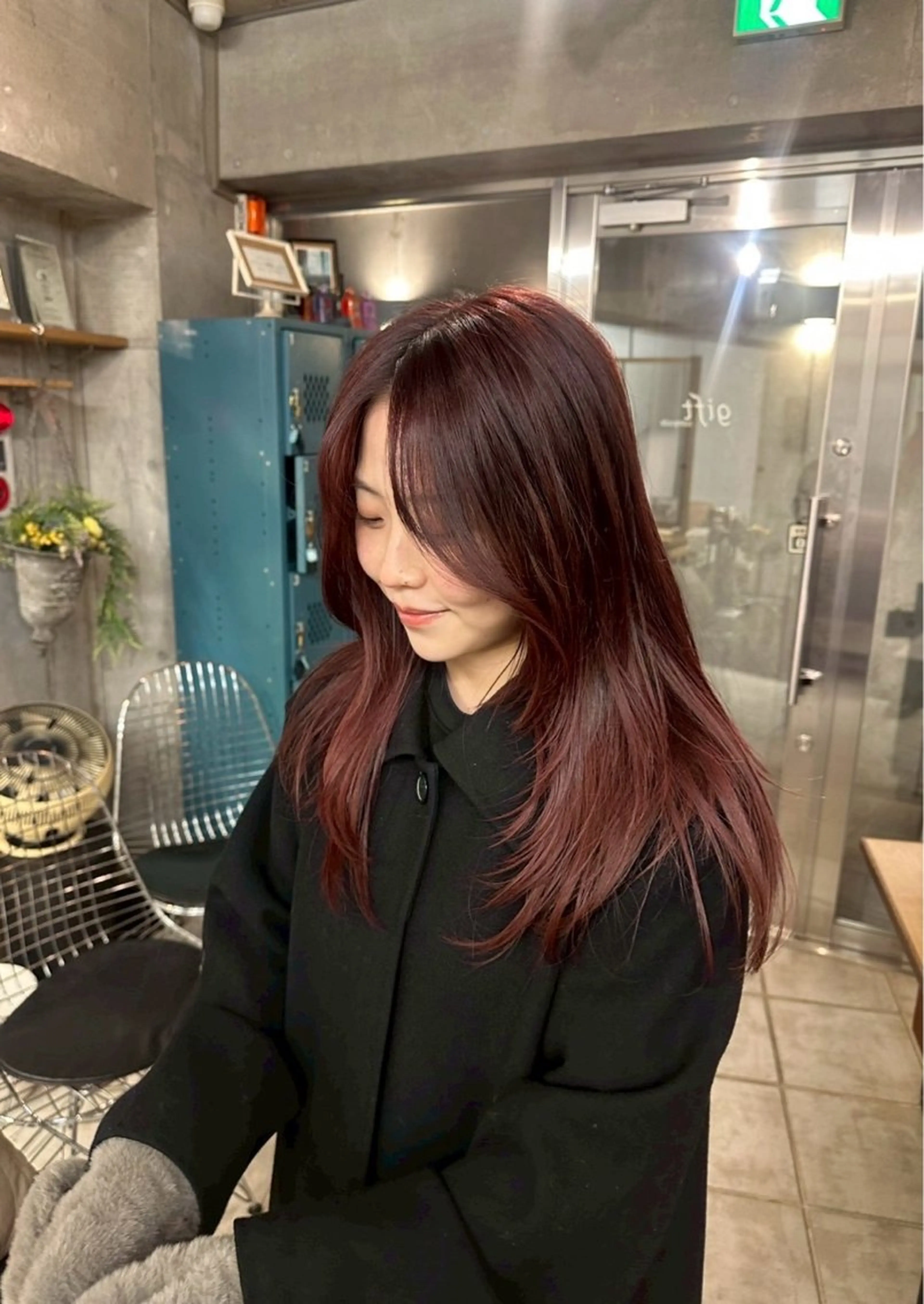 セミロング カラー ヘアカラー 関谷 航太のヘアスタイル