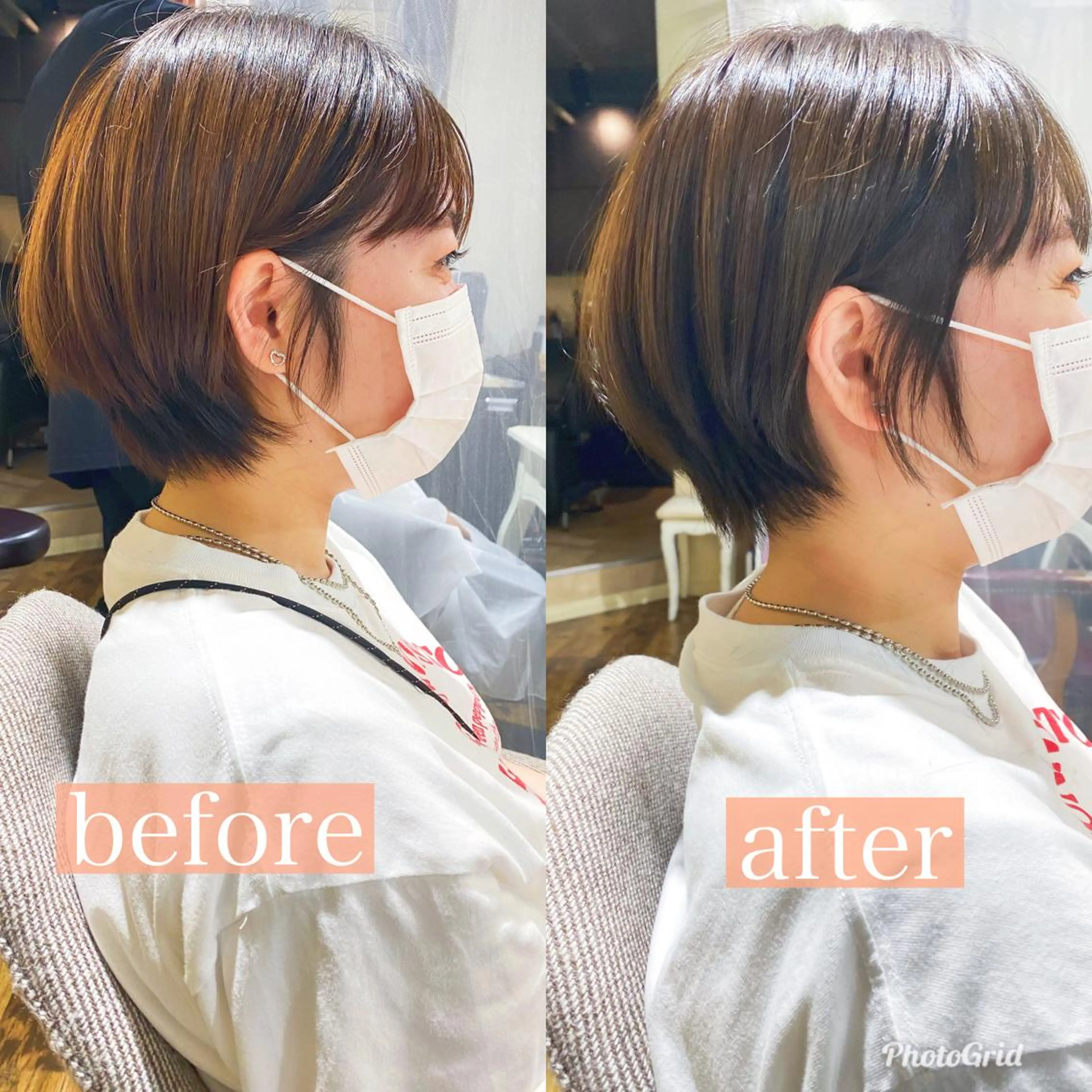 ショート カット ヘアカラー トリートメント ヒラヤマ ユウスケのヘアスタイル