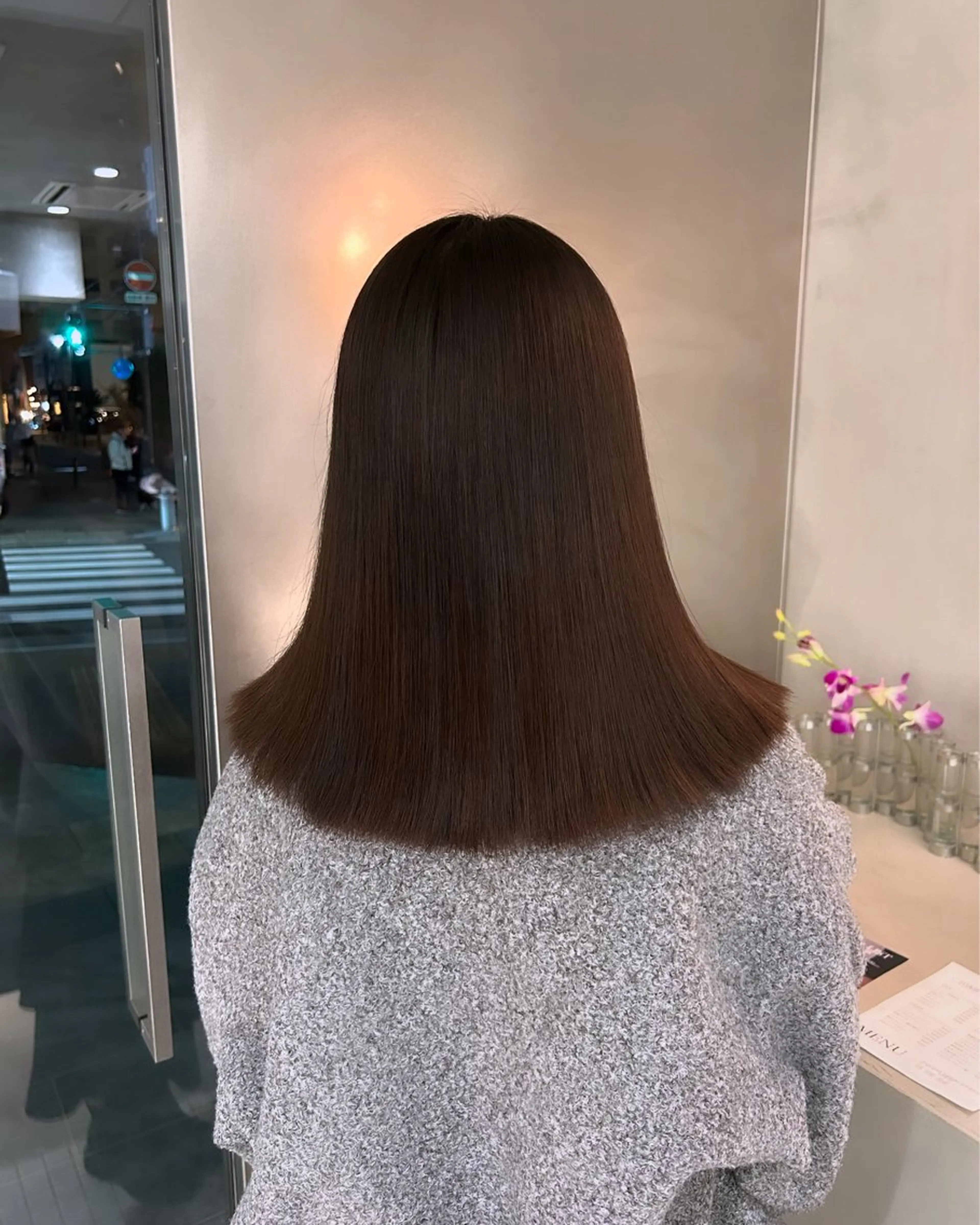 ミディアム カラー ・ nanokaのヘアスタイル