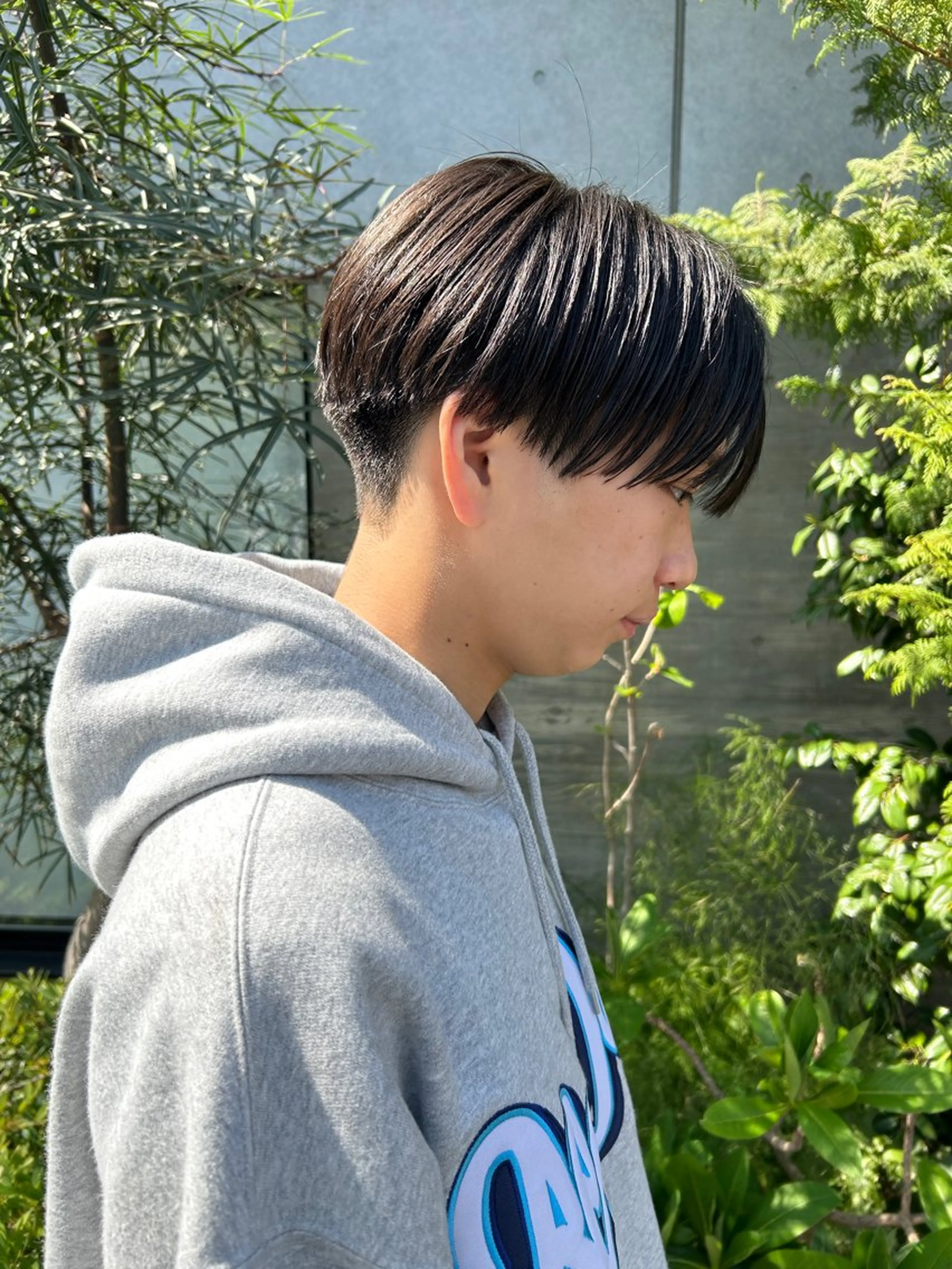 ショート カラー ヘアアレンジ メンズ メンズブリーチ センターパート マッシュ ベージュカラー ブリーチ カット 顔周りカット× 髪質改善【リョウ】のヘアスタイル