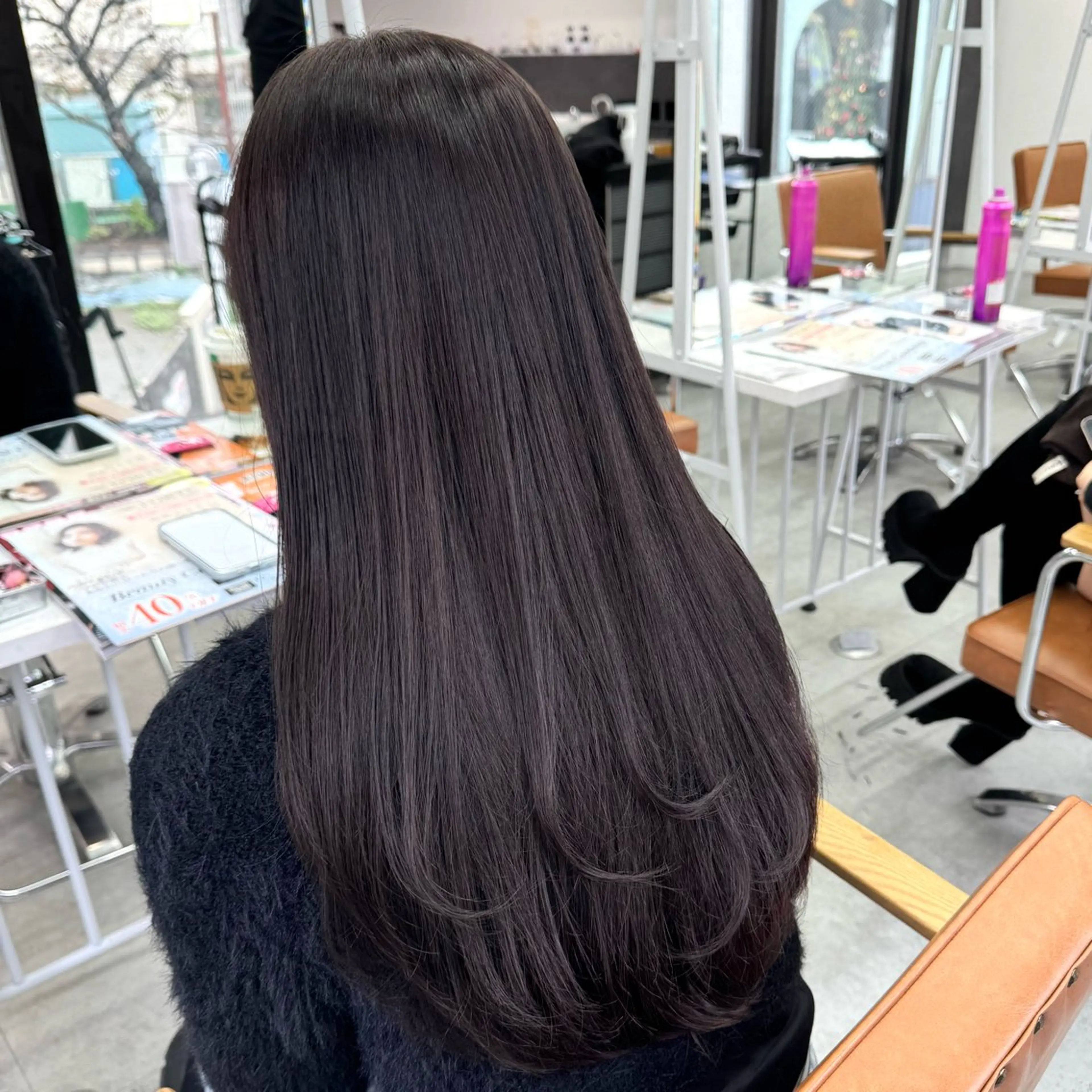 ロング カラー ヘアアレンジ ヘアカラー ブリーチなしカラー /新百合ヶ丘/安形翔のヘアスタイル