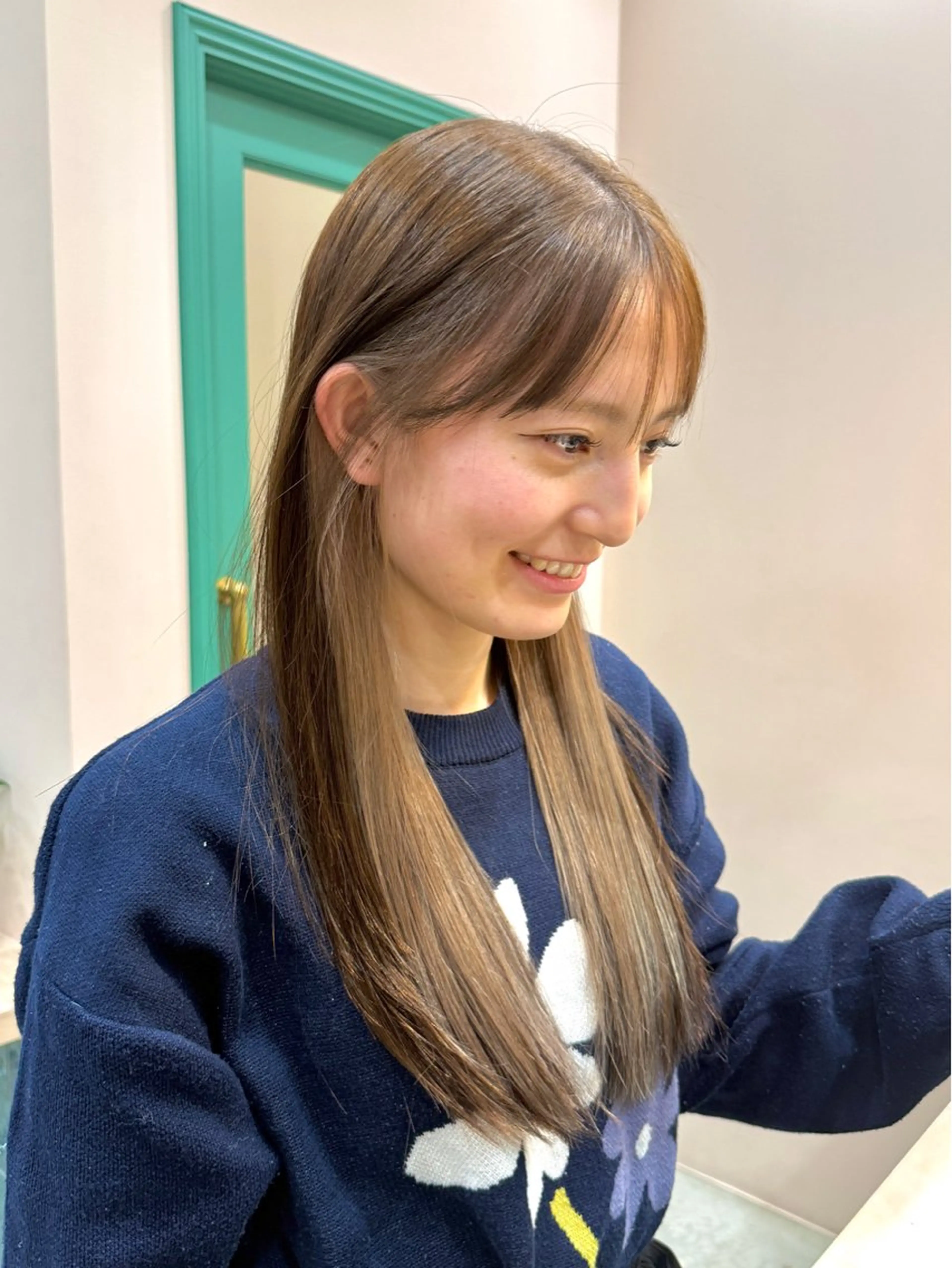 ロング カラー イヤリングカラー ヘアカラー 似合わせカラー/ 松岡茉和🐼🌈🌟のヘアスタイル