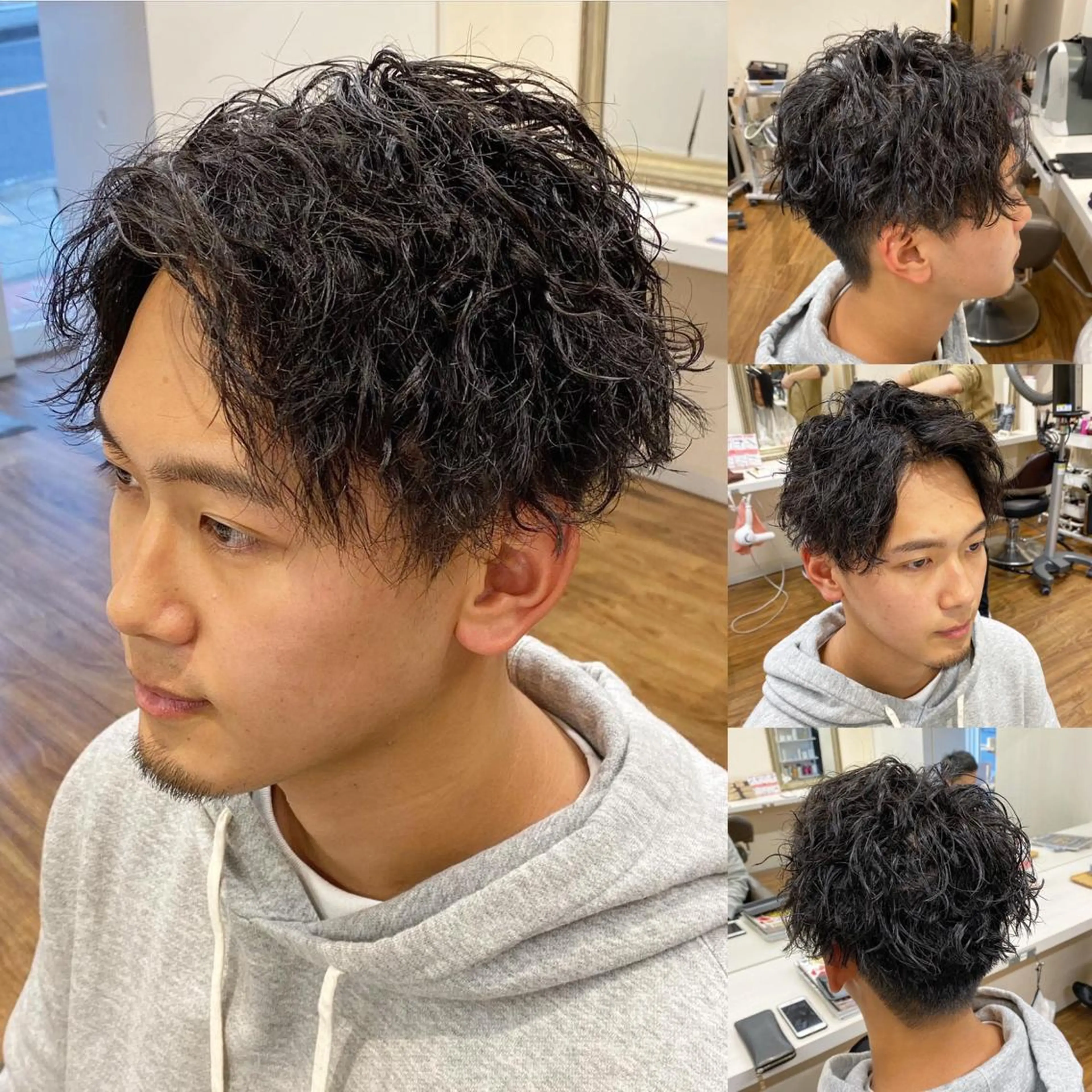 メンズ メンズパーマ カット パーマ 🟦メンズパーマ🟦 横浜駅｜小上馬淳司のヘアスタイル