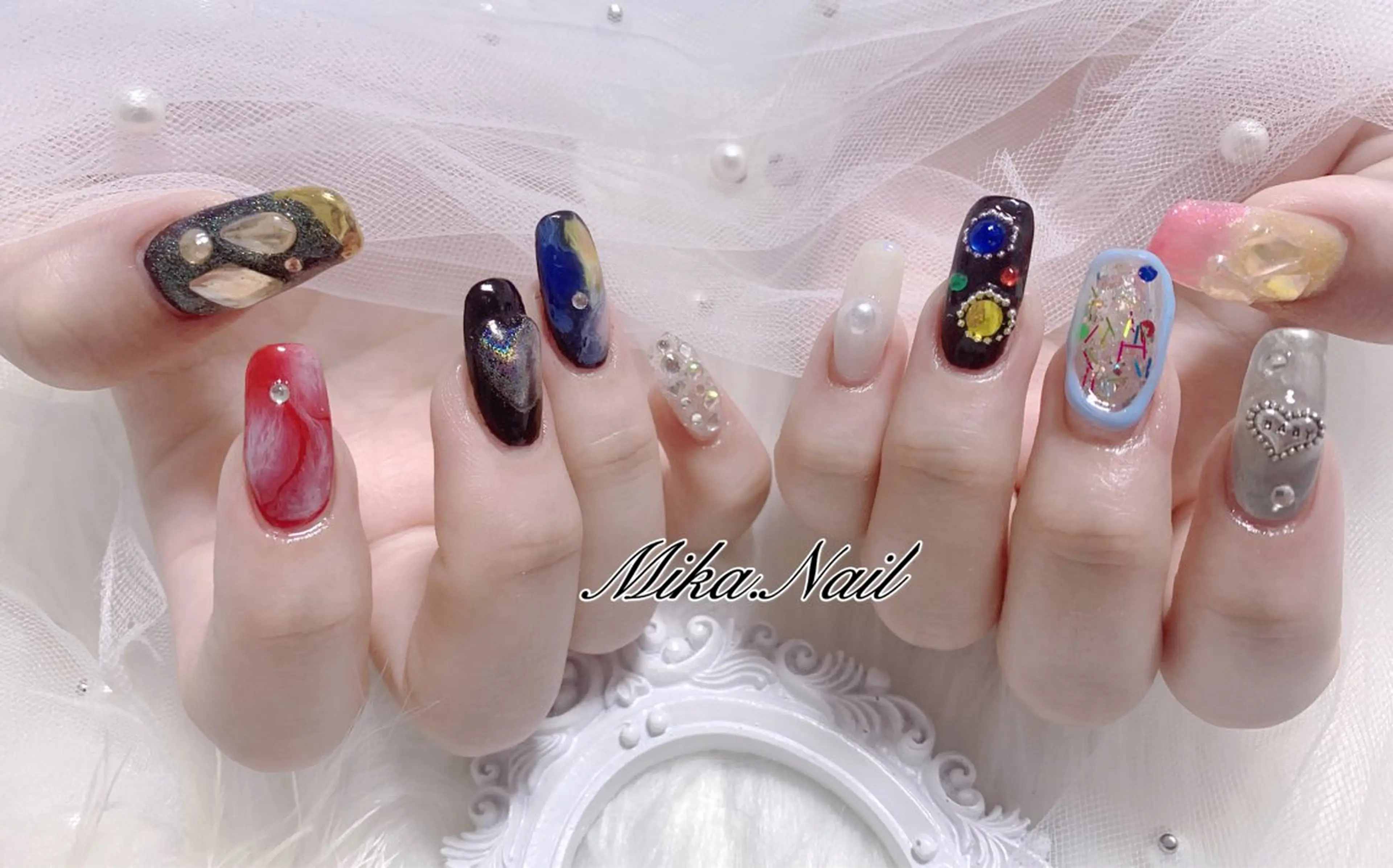 ネイル 冬ネイル Mika Nailのネイルデザイン