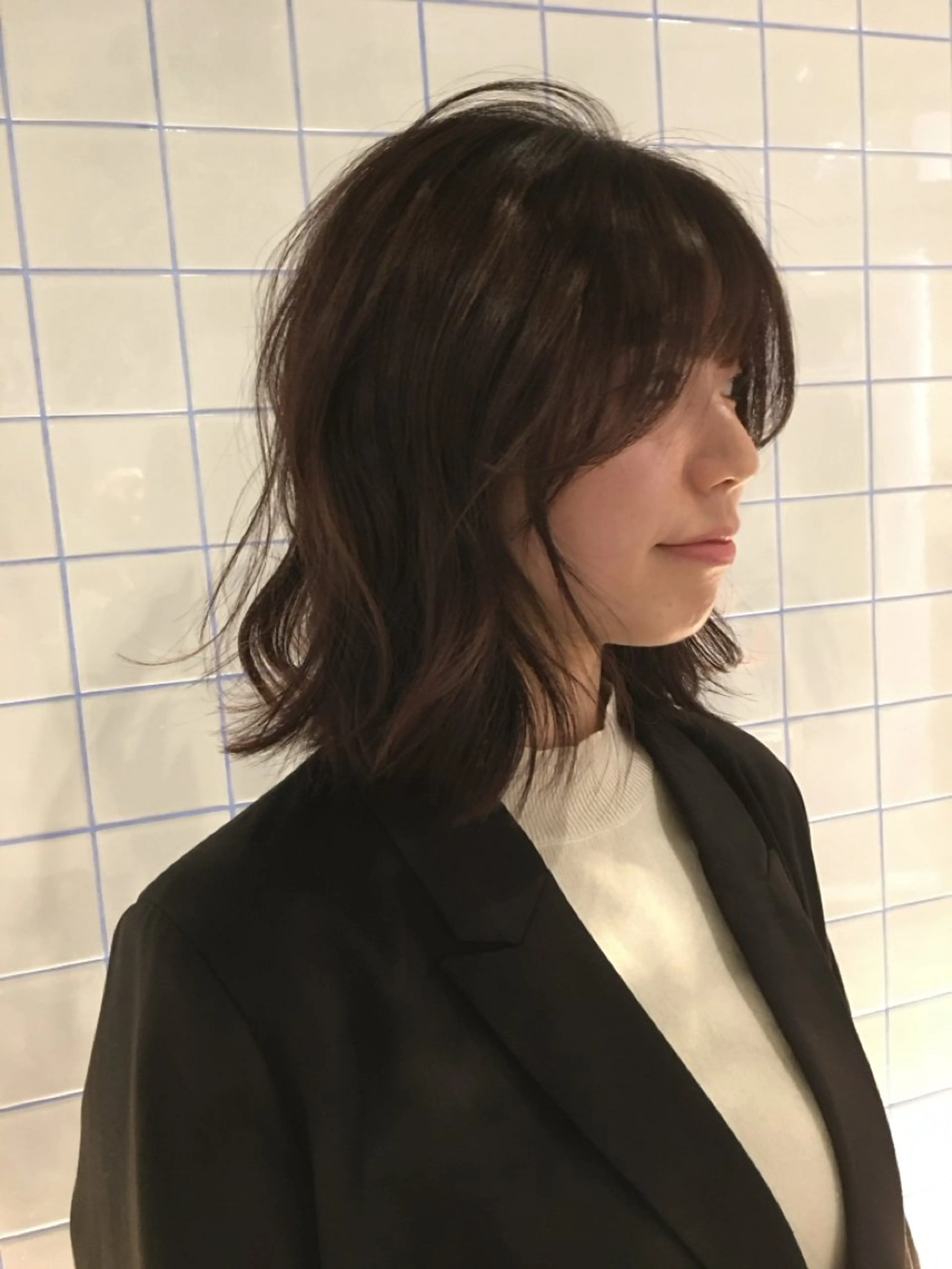 ミディアム ヘアカラー ⠀ 🪽縮毛矯正🪽萌のヘアスタイル