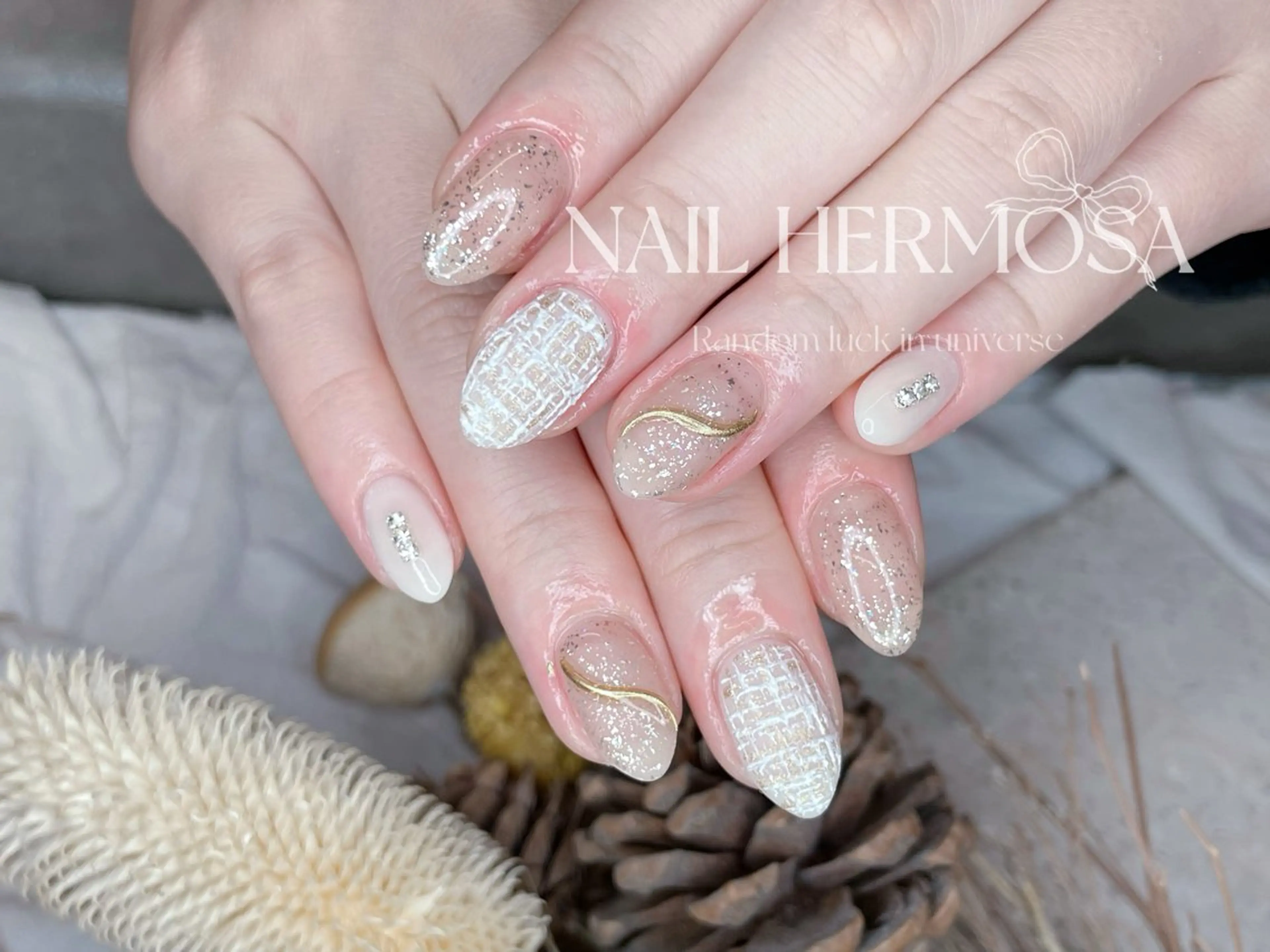 ネイル アートネイル グラデーション マグネットネイル 持ち込み オフィスネイル ハンドネイル ネイル エルモサのネイルデザイン