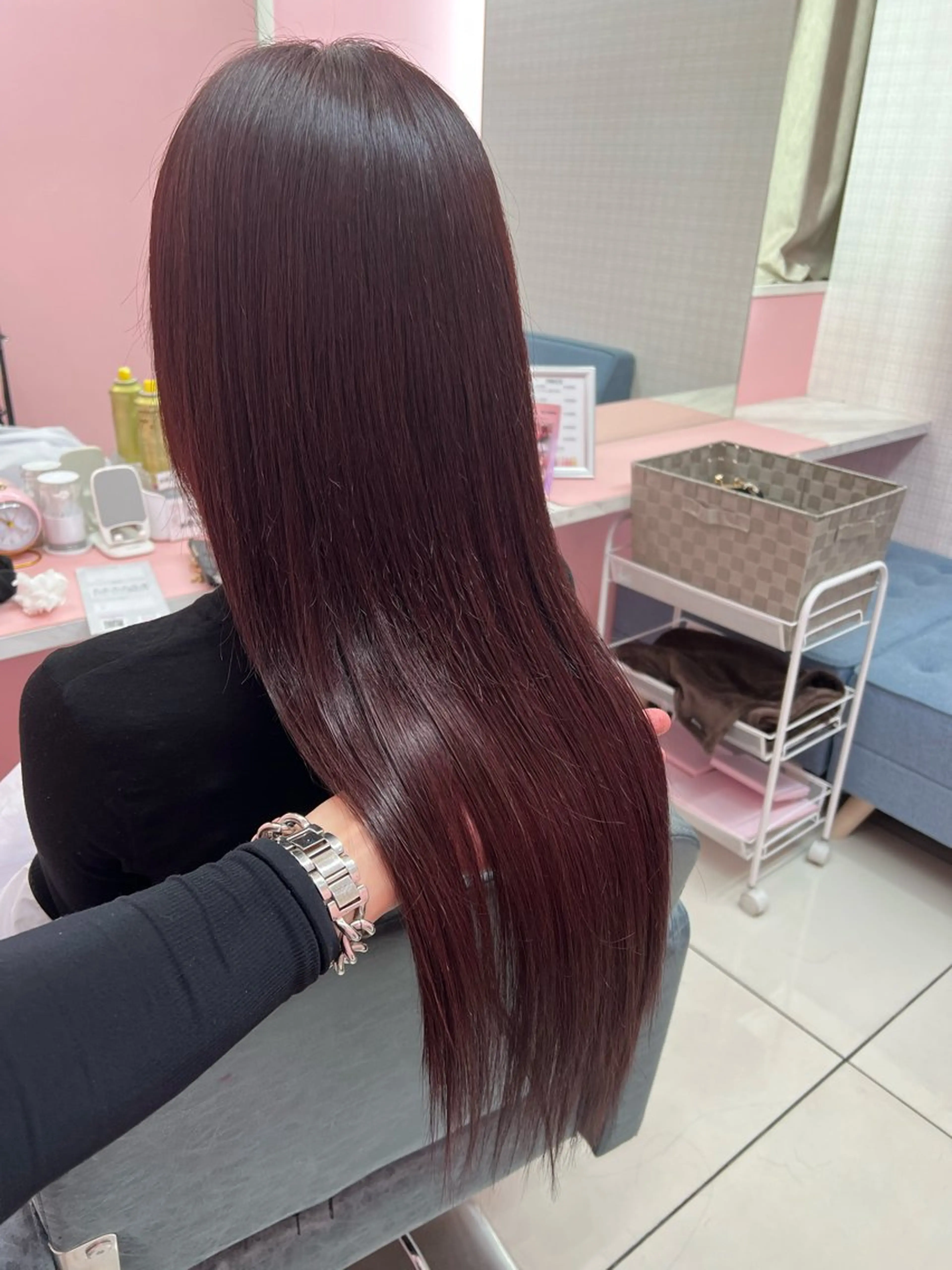 ロング 縮毛矯正 season エクステ/ヘアカラーのヘアスタイル