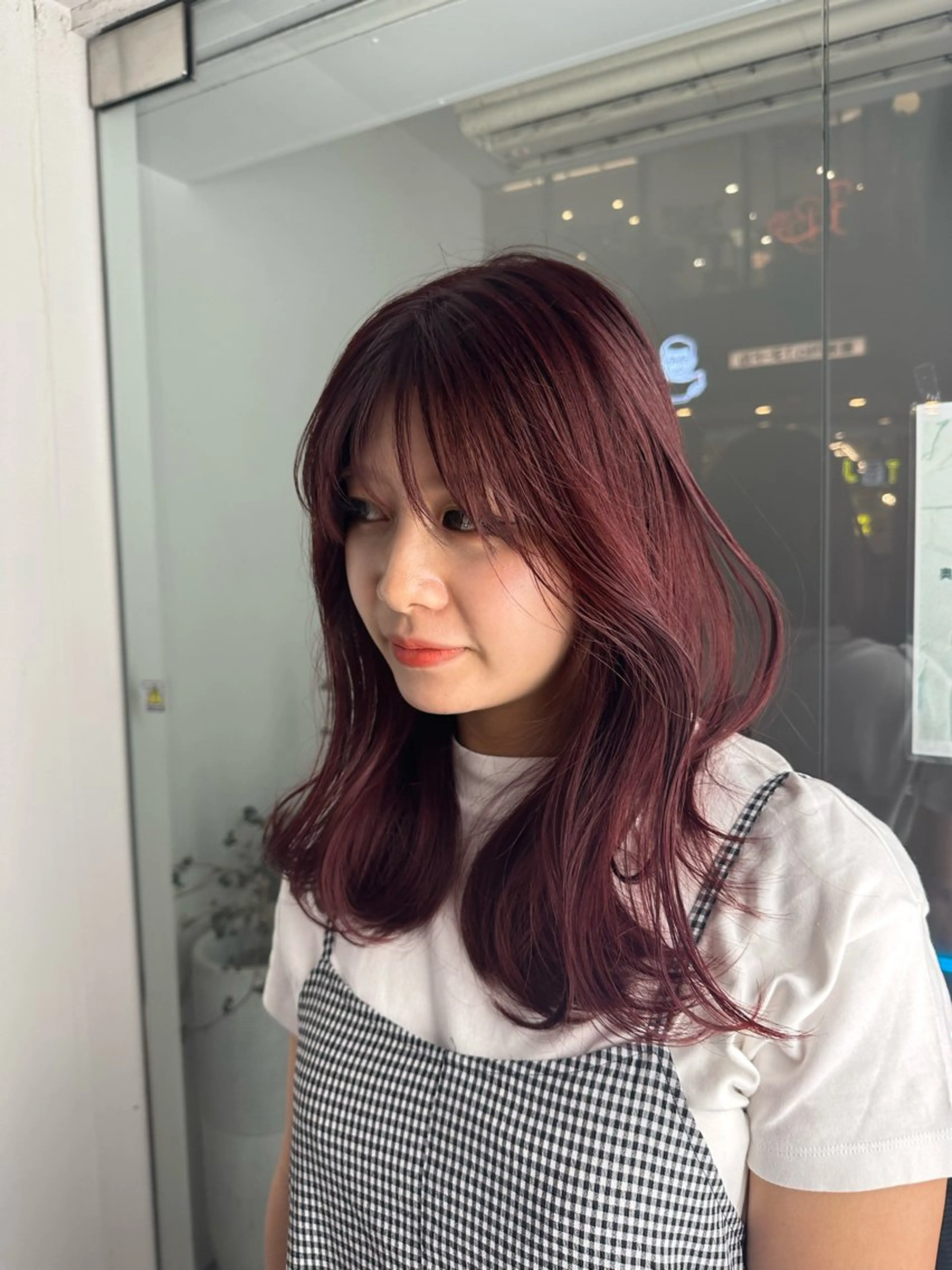 セミロング ヘアカラー 韓国ヘアメンズ・レデ ィース特化ミクのヘアスタイル