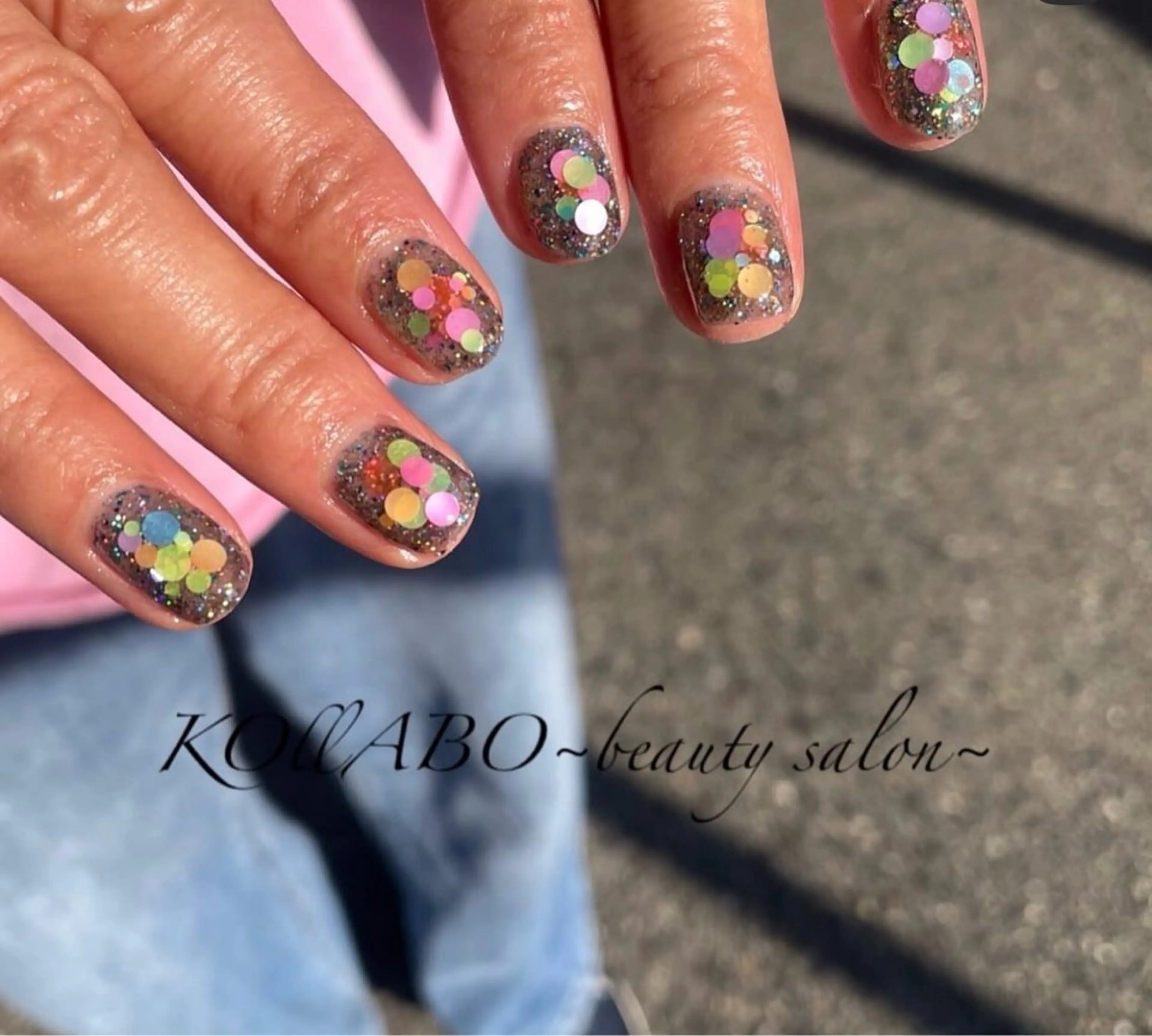 ネイル ホログラムネイル 持ち込み ハンドネイル KOLLABO nailのネイルデザイン