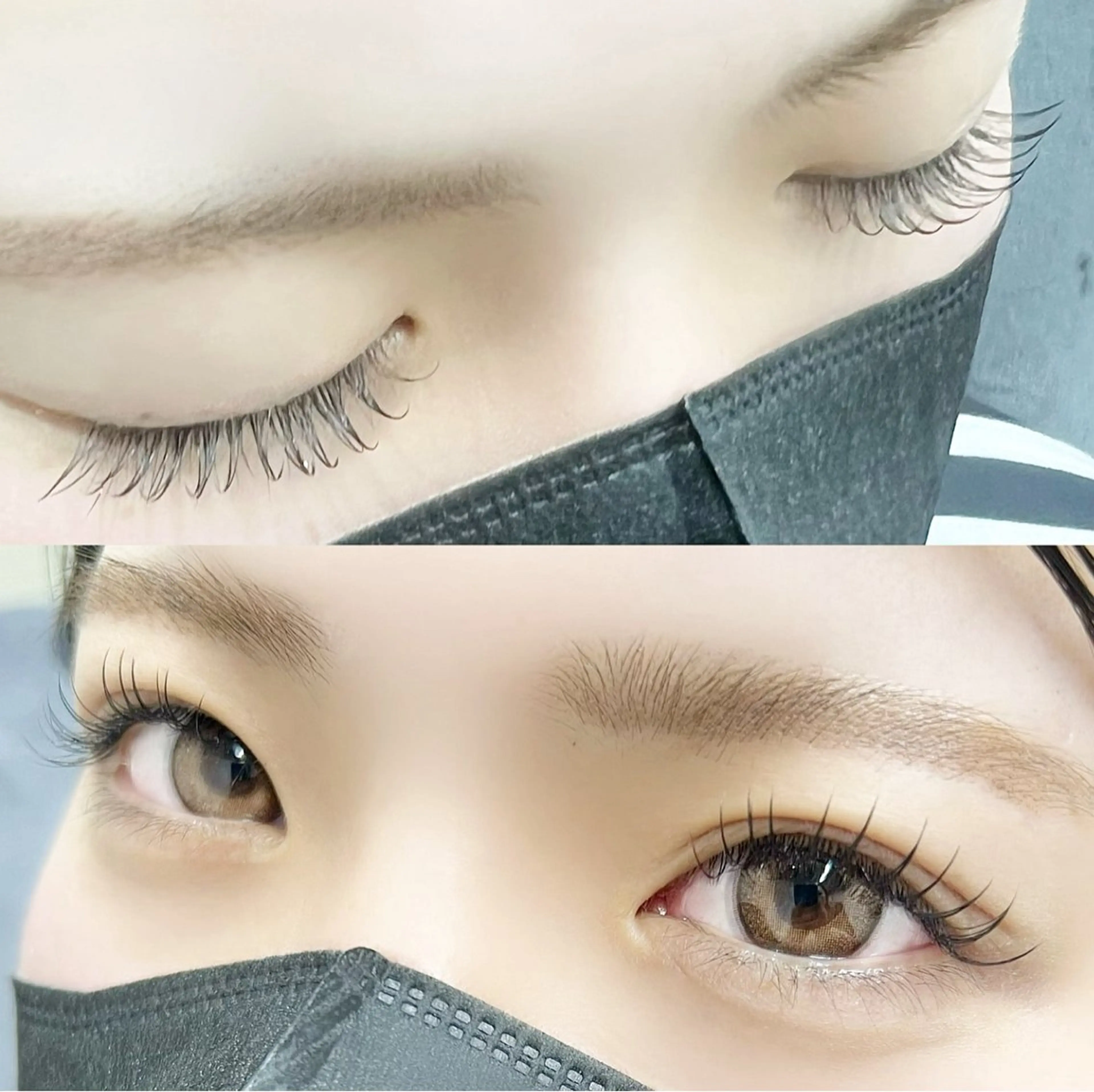 マツエク・マツパ 束感まつ毛 目尻長め arisa .のマツエク・マツパデザイン