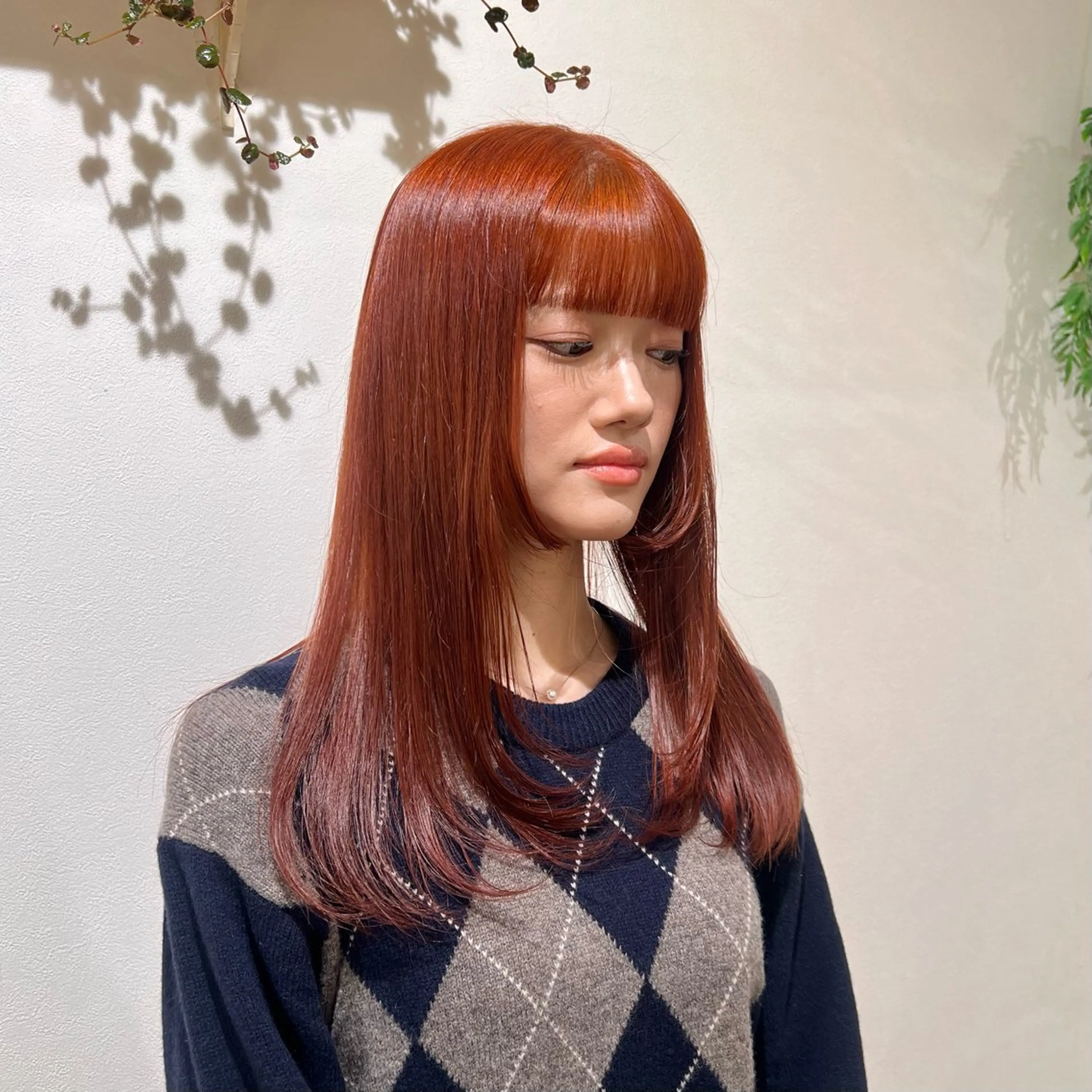 ロング カラー ブリーチ ブラウンカラー ダブルカラー ブリーチなしカラー オレンジ ヘアカラー 𝙎𝙚𝙞𝙧𝙖 ☆カット/パーマのヘアスタイル