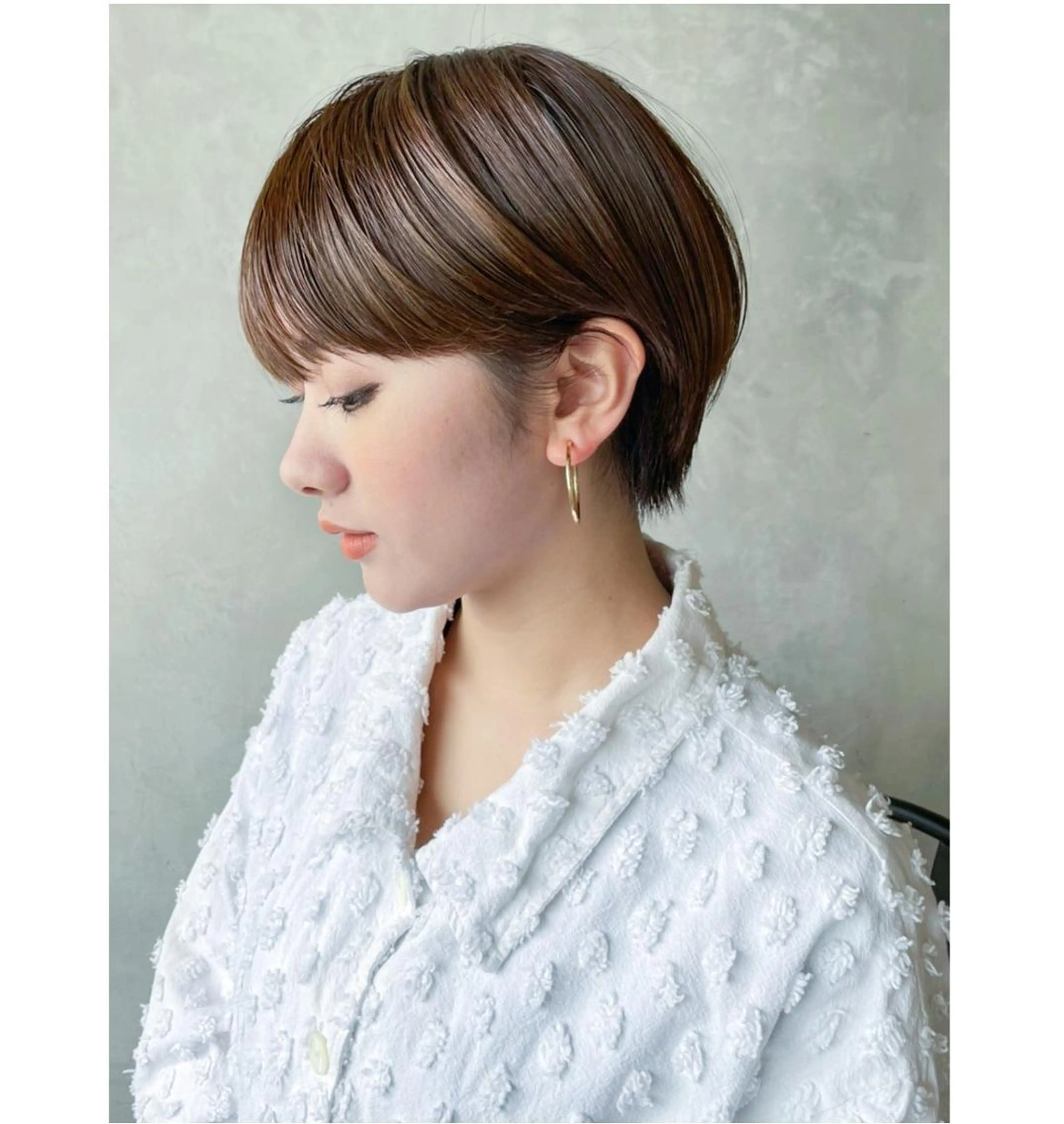 ショート カラー パーマ ヘアアレンジ ショートヘア カット トリートメント ITbyALBUM 中野店のヘアスタイル