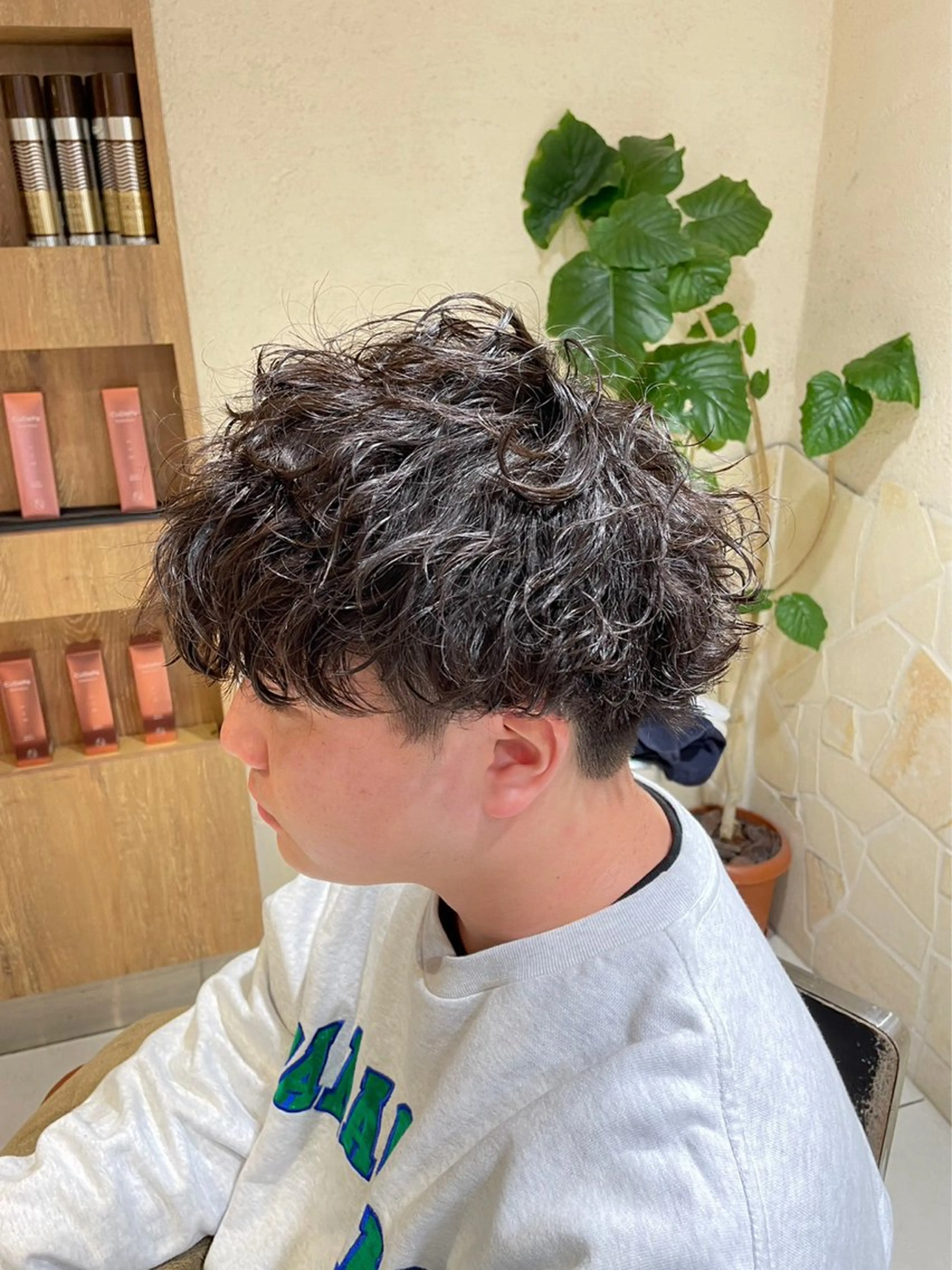 ショート パーマ メンズ カット パーマ メンズパーマ特化🏆 宮崎健人✨️のヘアスタイル