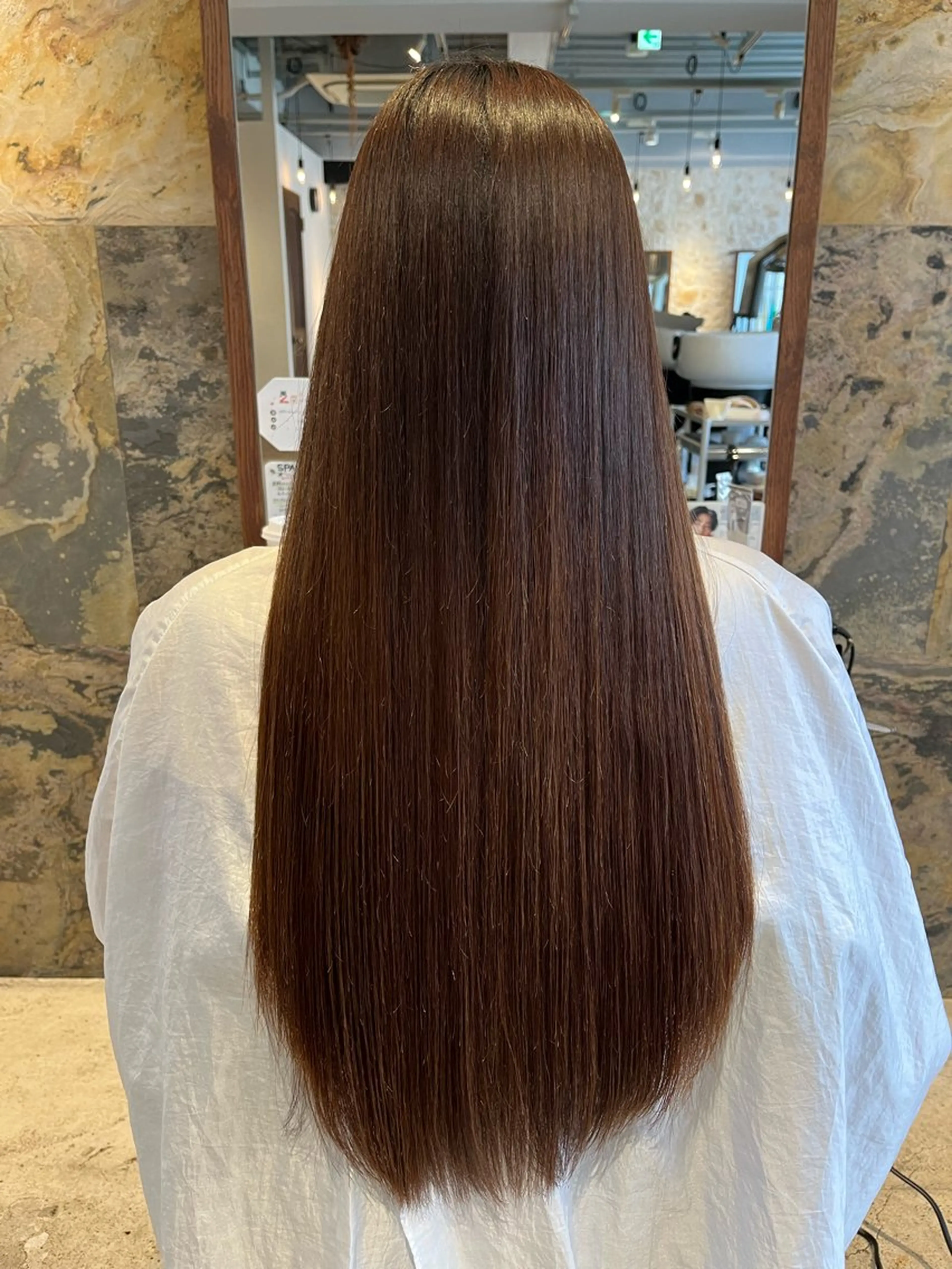 ロング 縮毛矯正 安田 純香のヘアスタイル