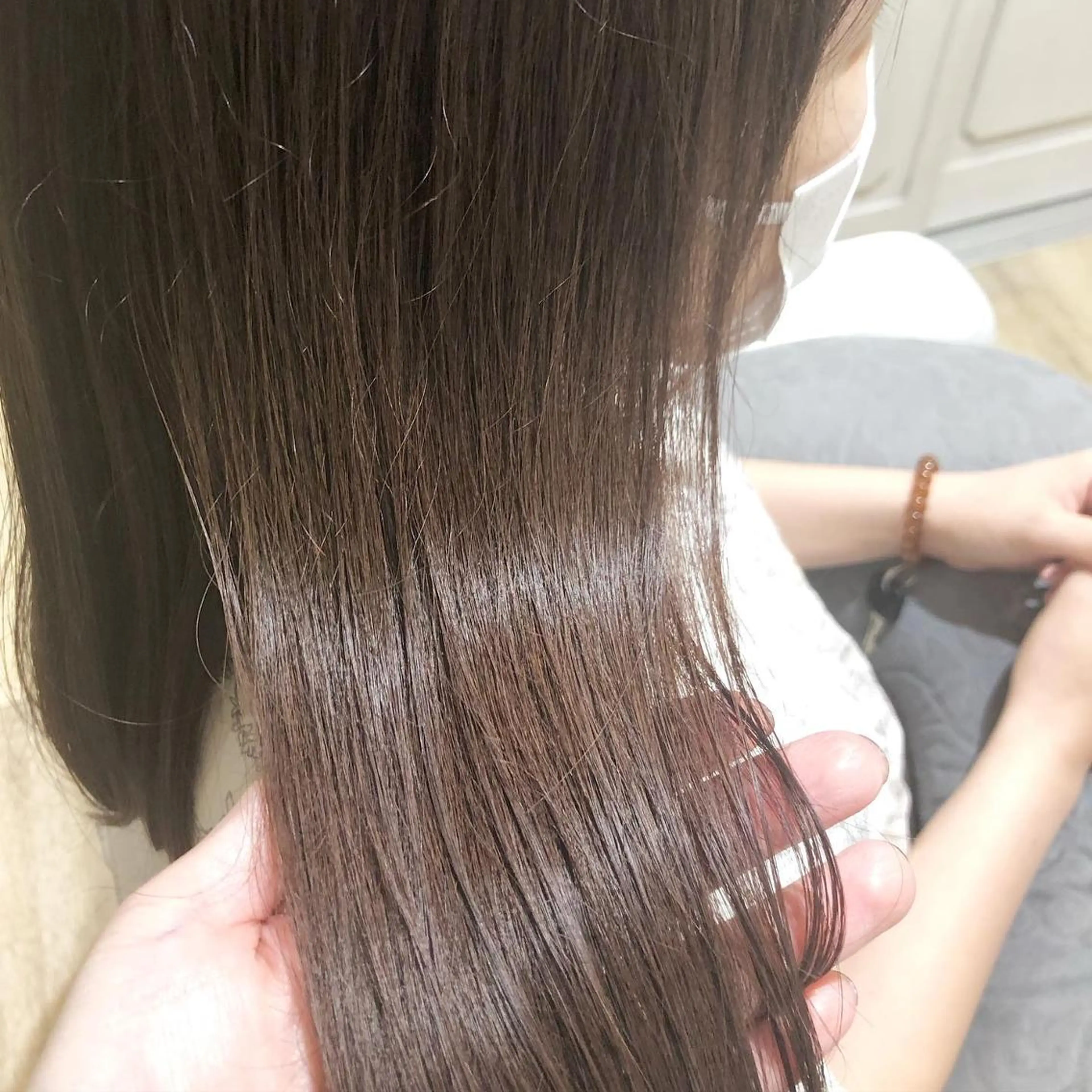 セミロング カラー ヘアアレンジ ベージュカラー 髪質改善 ヘアカラー トリートメント ✨🌿大人可愛い愛さ れhair🌿✨松本のヘアスタイル