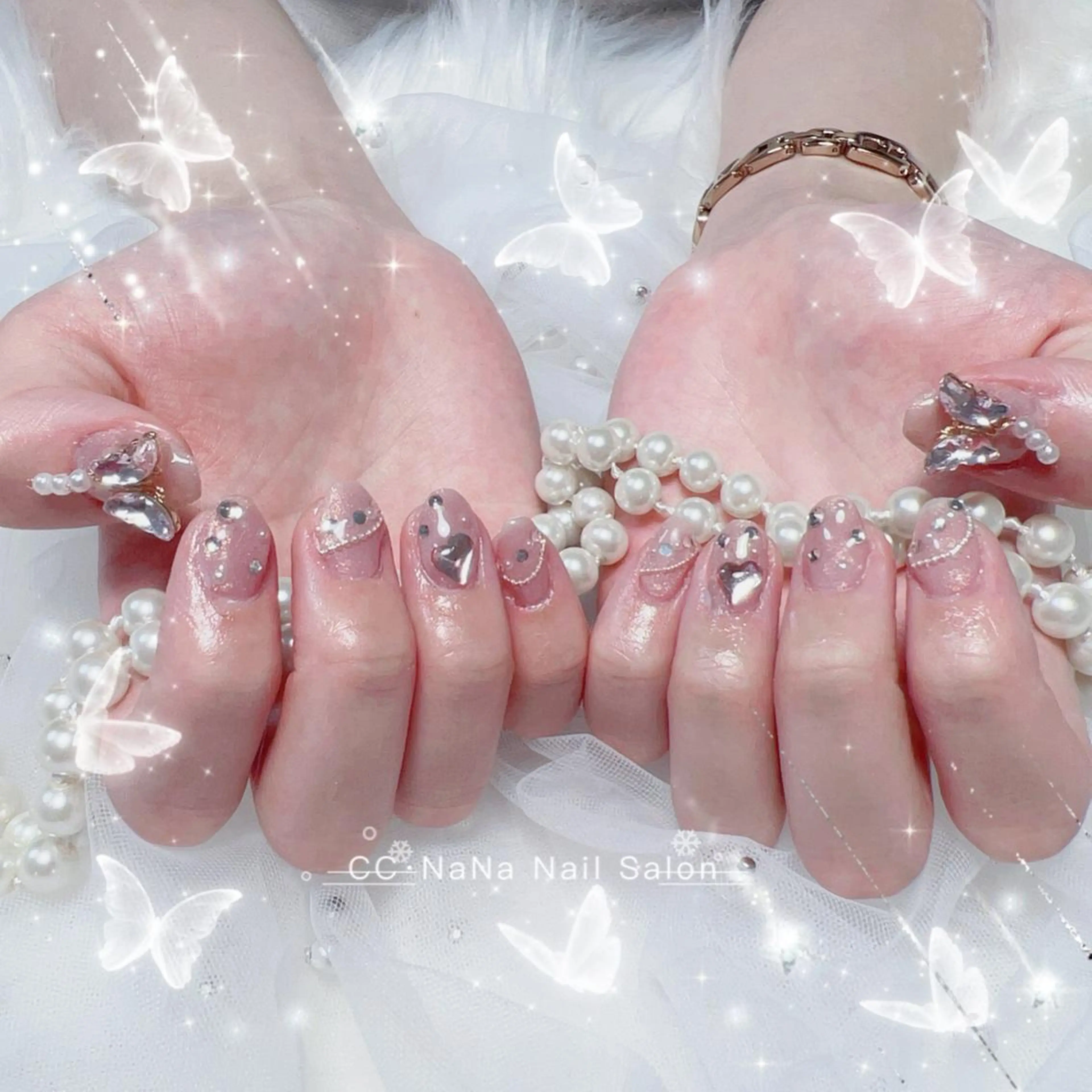 ネイル 持ち込み 💎CC・NaNa 韓国風ネイル🌙Cのネイルデザイン