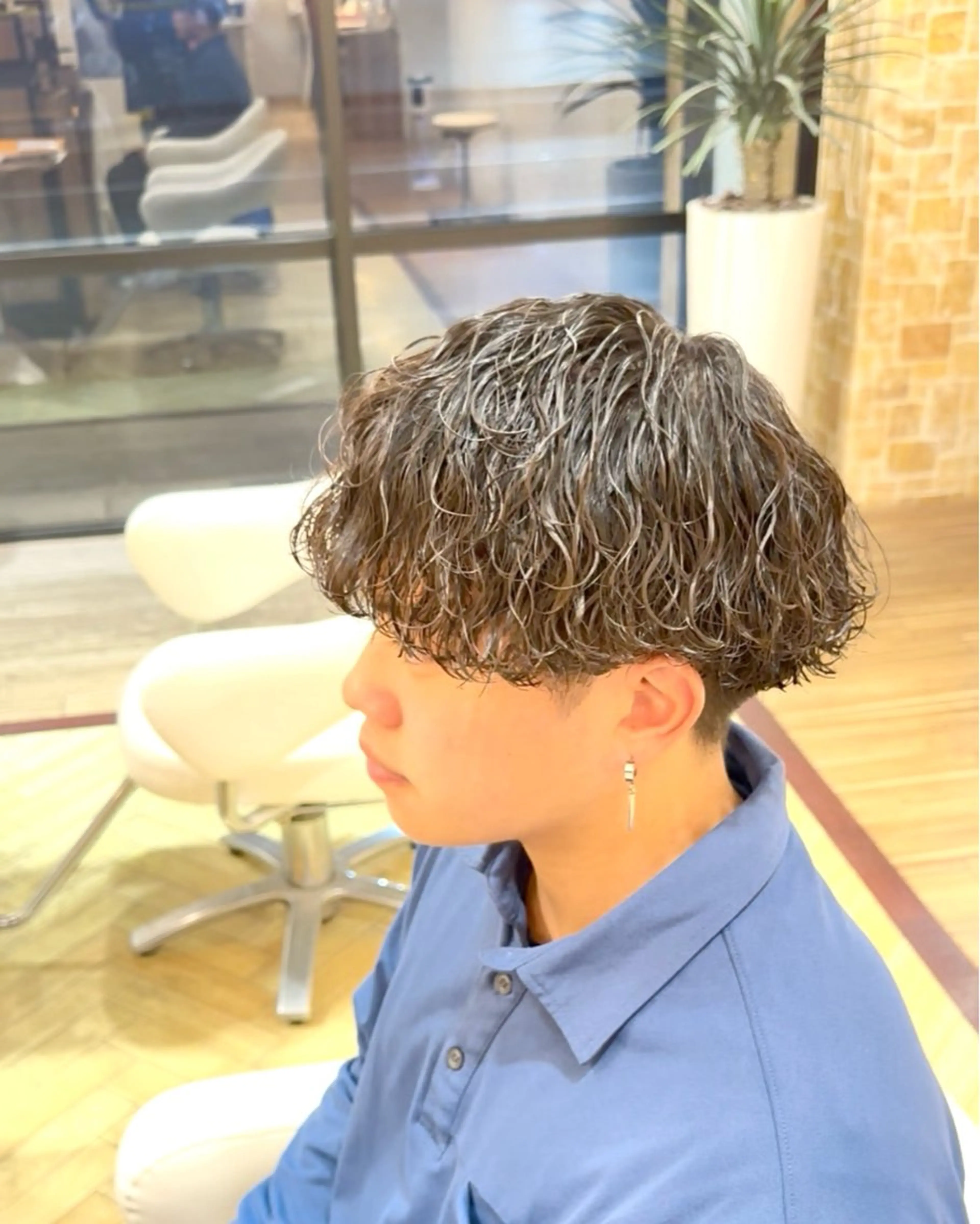 パーマ メンズ マッシュ メンズパーマ 波巻きパーマ カット パーマ ヘッドスパ ☆★メンズ特化★☆ 川地由麿のヘアスタイル