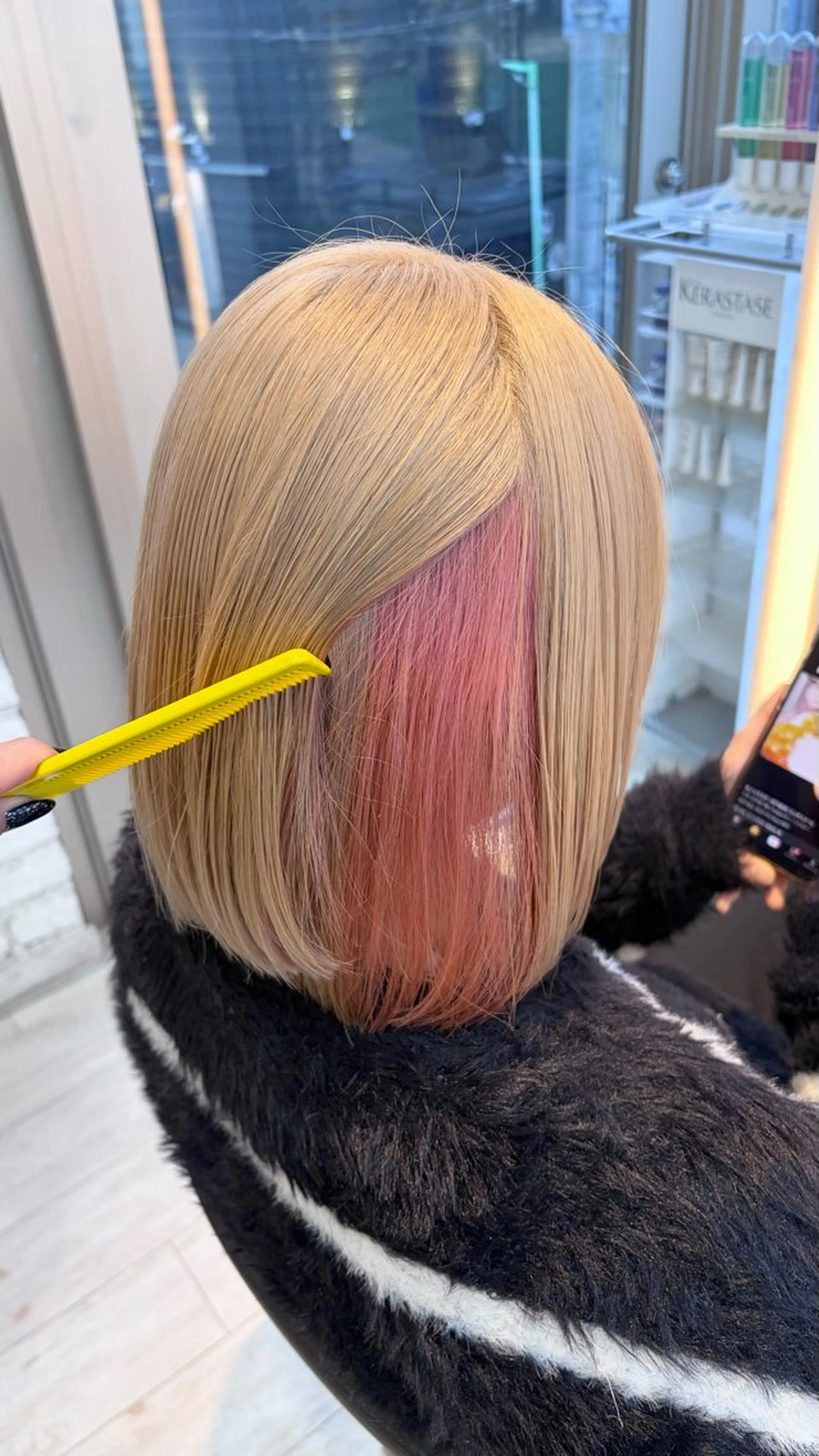 ショート カラー ヘアカラー トリートメント ブリーチ/髪質改善/ ハイトーン/暖色のヘアスタイル