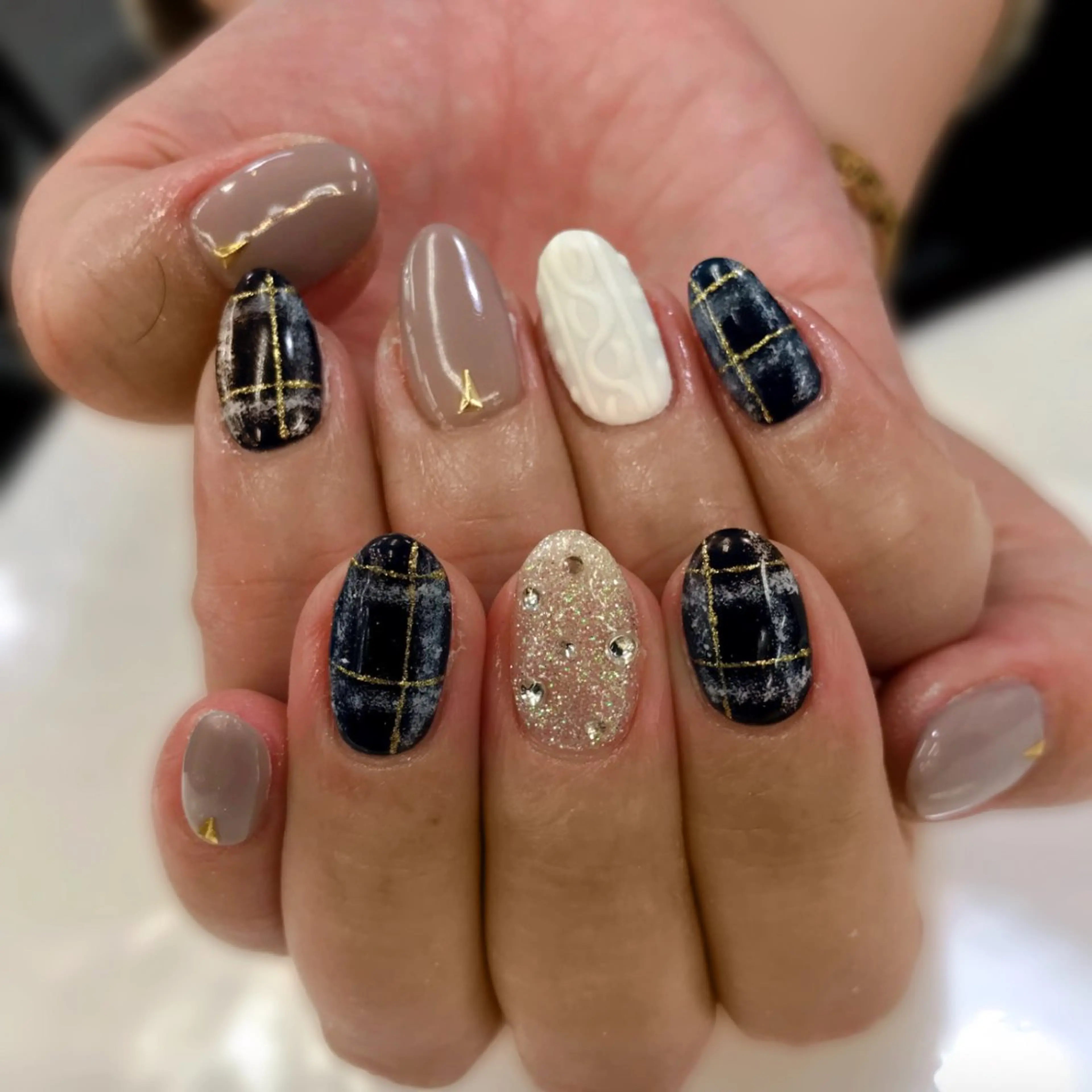 ネイル ジェルネイル 冬ネイル NAIL MOONのネイルデザイン