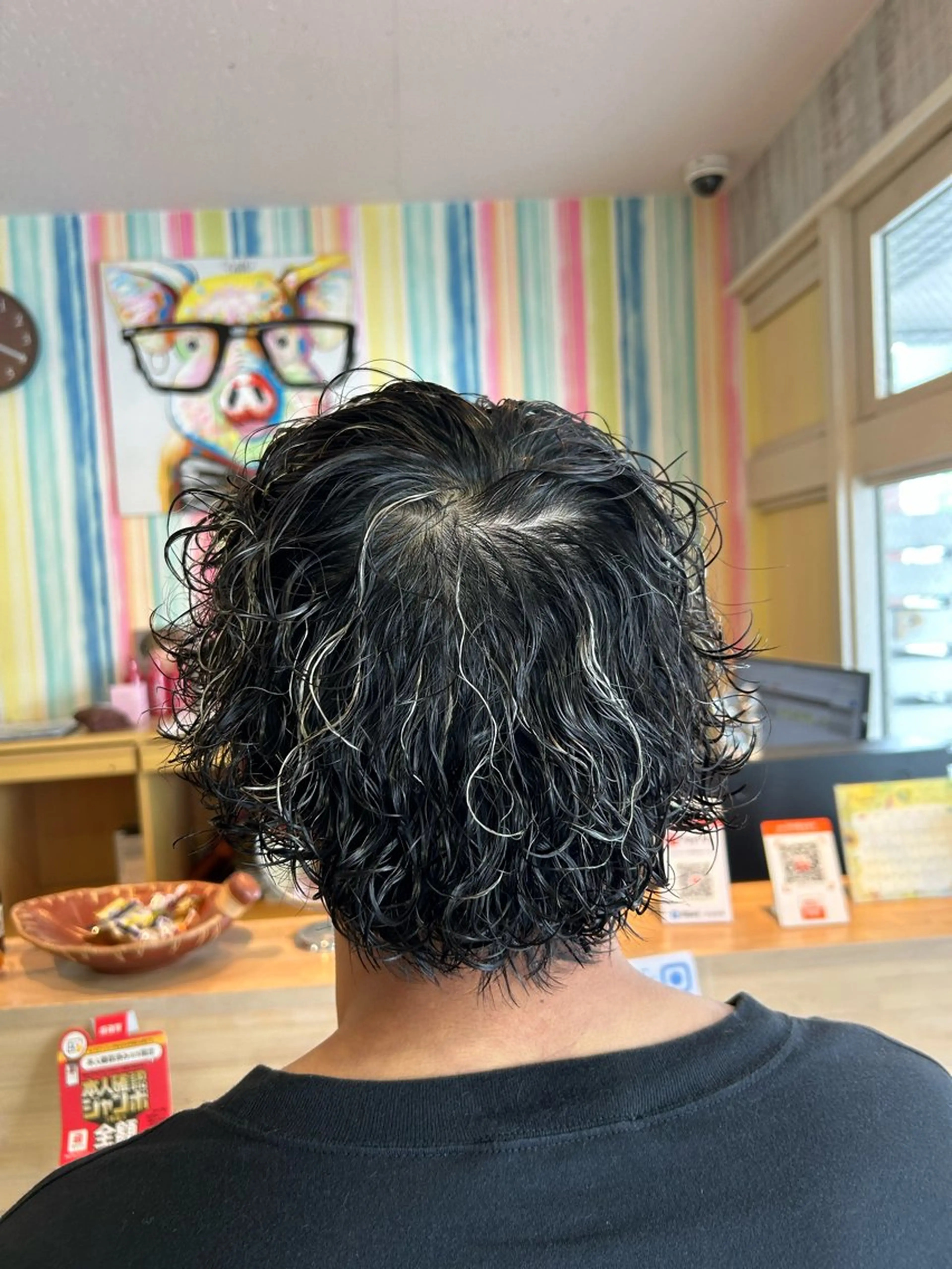 パーマ メンズ カット パーマ hairLOOP所属・西院LOOP sayakaのヘアスタイル