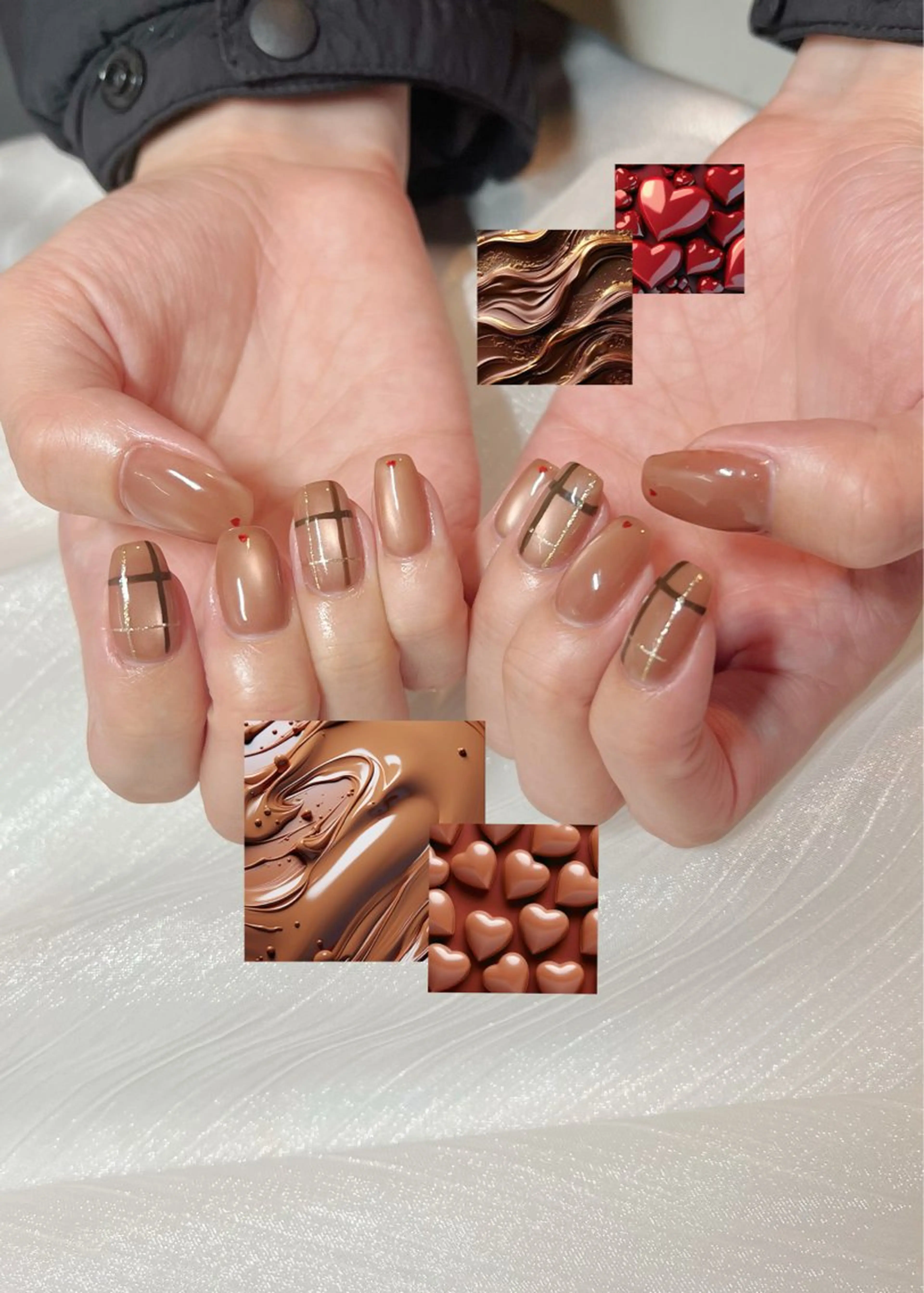 ネイル バレンタイン ハンドネイル Ray nail MINAMIのネイルデザイン