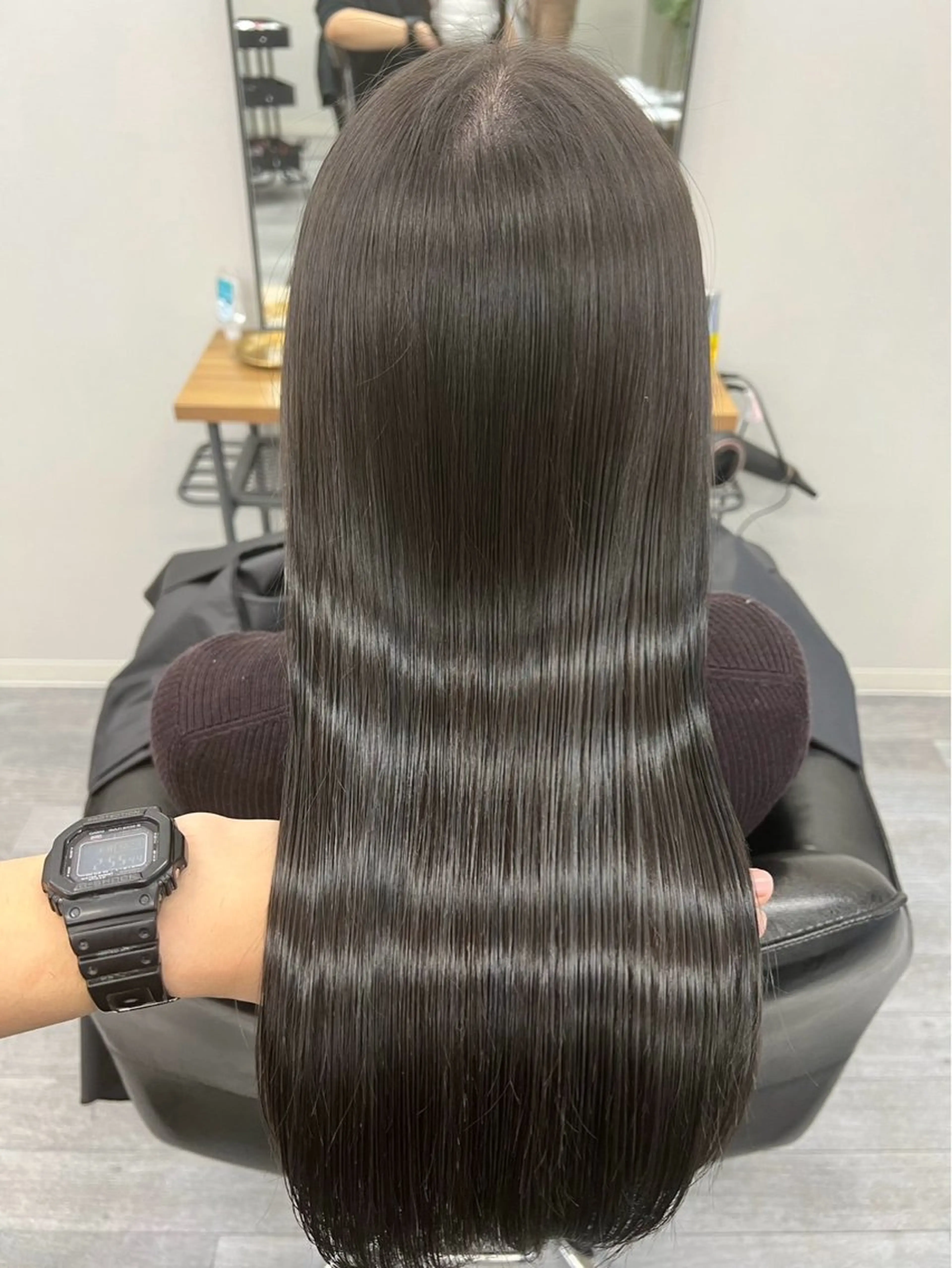 ロング 髪質改善 トリートメント ヘアカラー 永尾 幸太郎のヘアスタイル