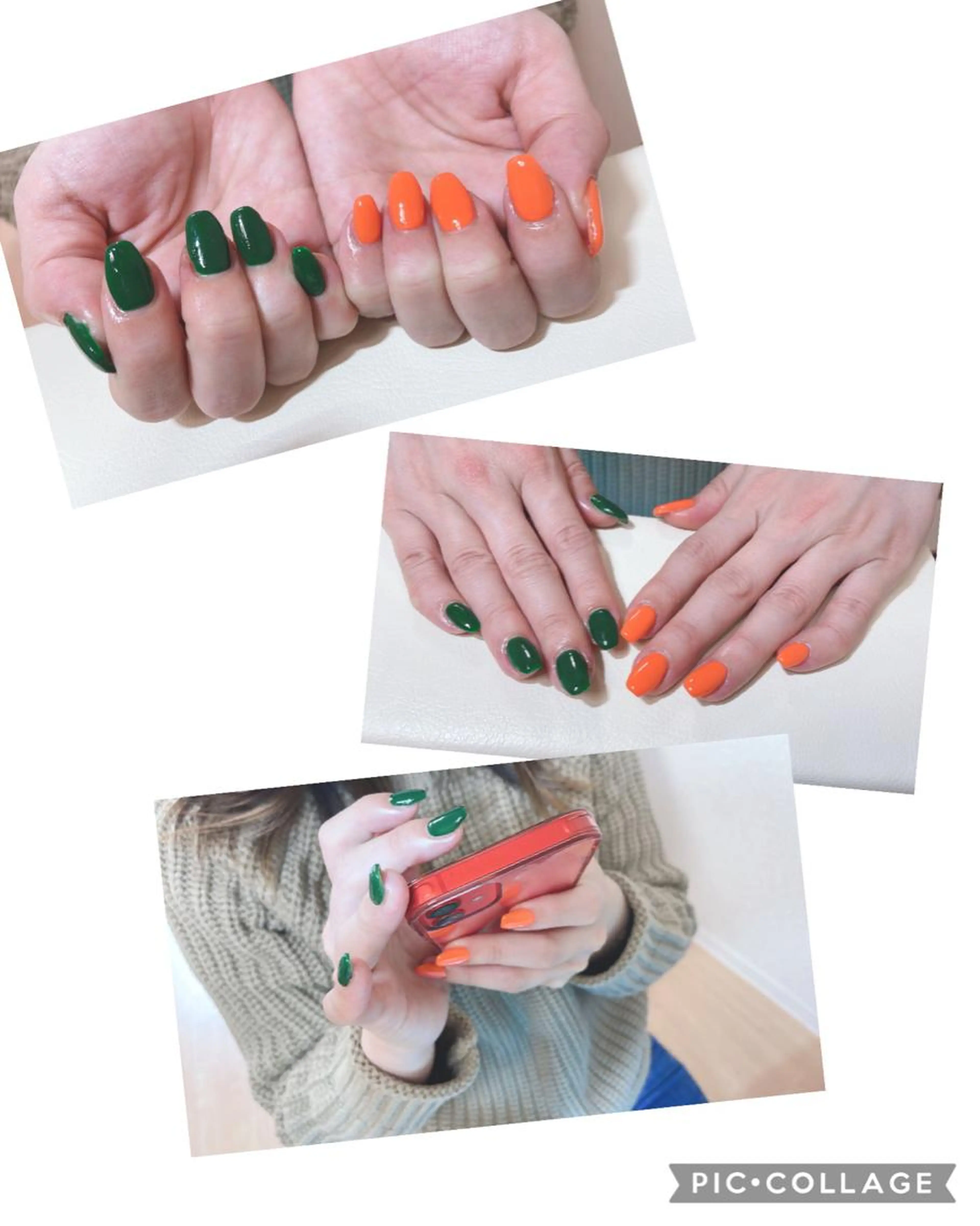 🉐2カラー・グラデーション・マグネットネイル　オフ込み¥4950の写真