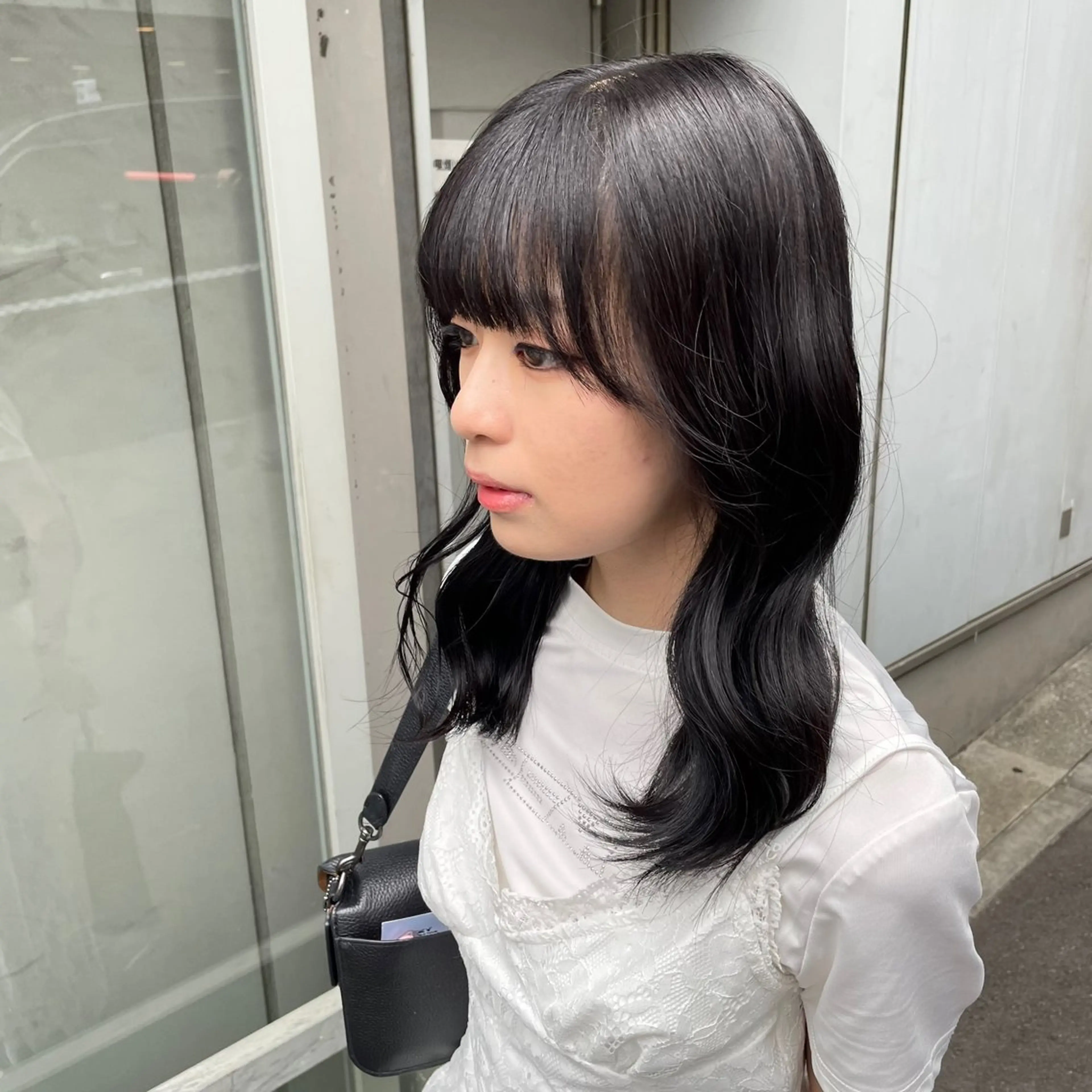 セミロング カラー 大人っぽ♡上品な暖色 ♡ブリーチなし♡のヘアスタイル