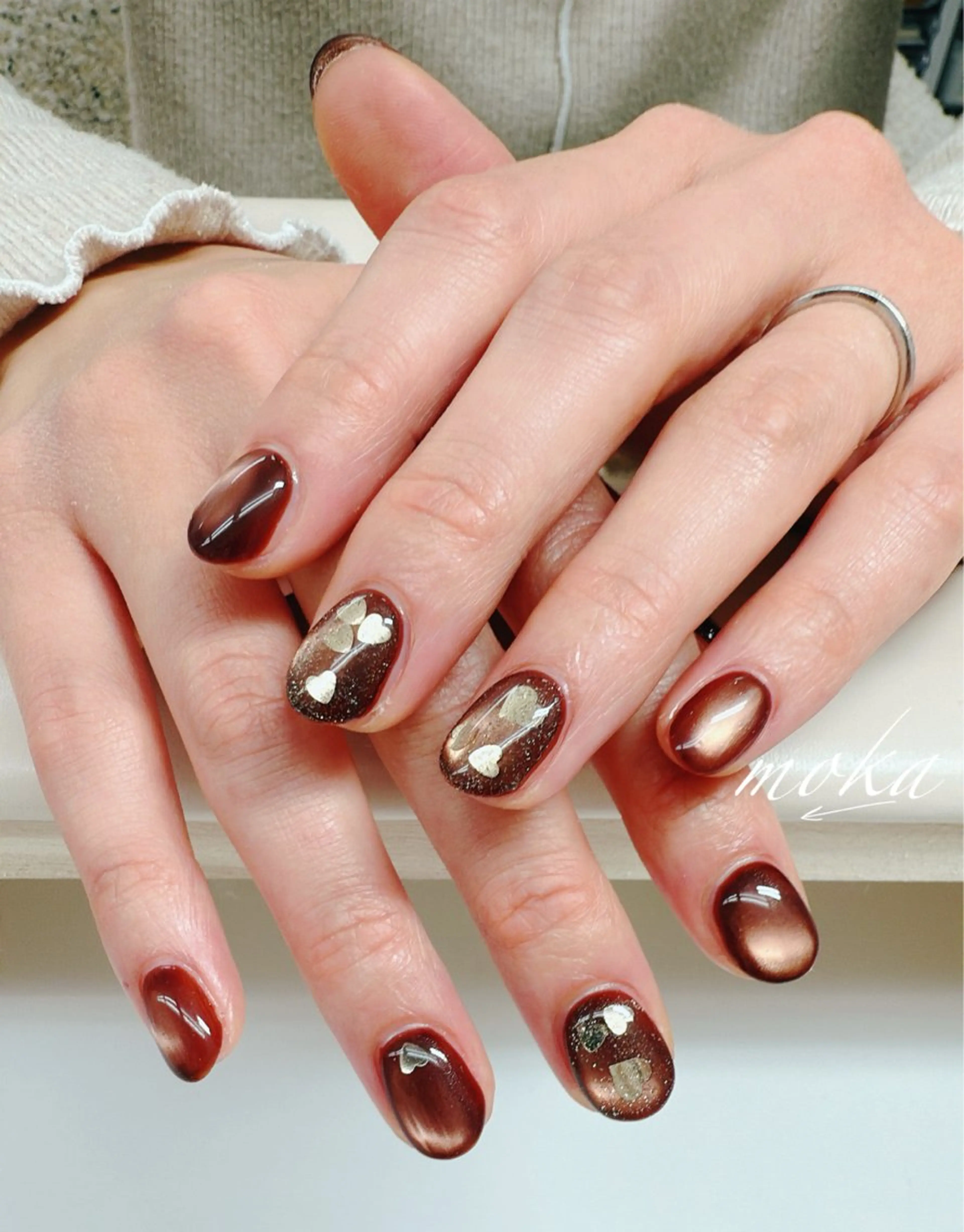 ネイル ハンドネイル ハンドケア 胡蝶蘭レディースサロ ンNailMOKAのネイルデザイン