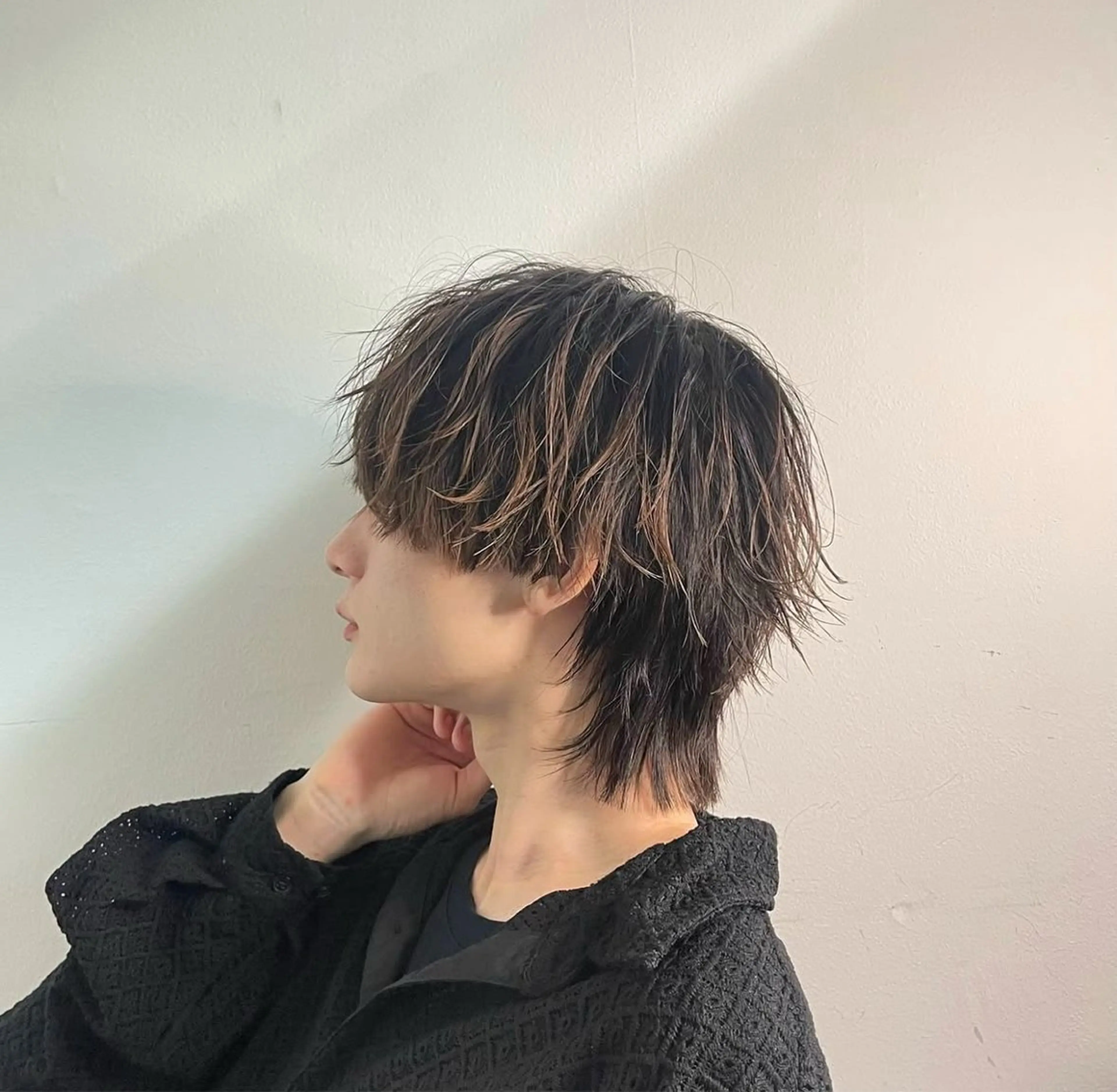 パーマ メンズ カット パーマ ニュアンス/フェザー /ウルフ/伶馬のヘアスタイル