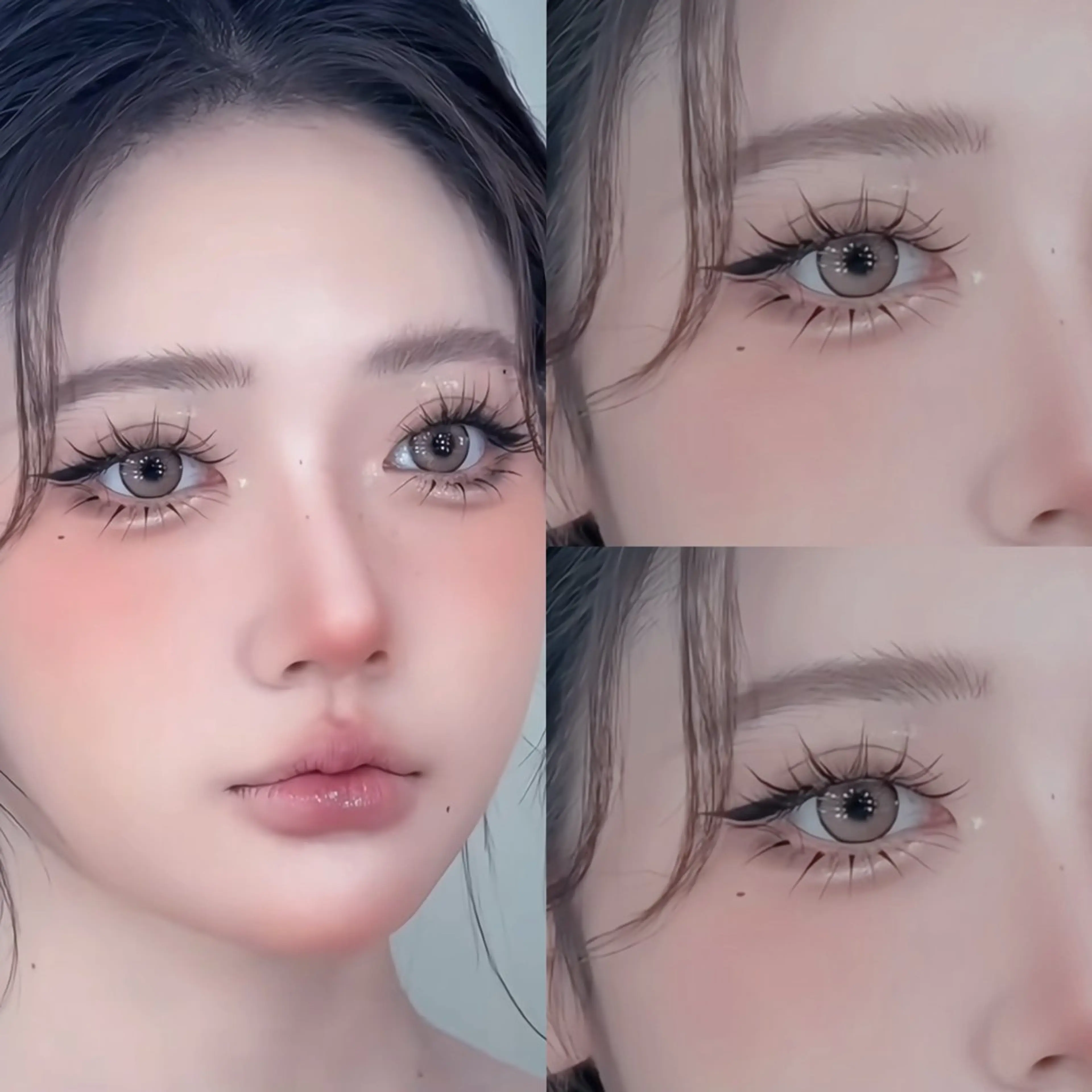 🩶✨人気爆発♪✨漫画ナチュラルデザイン🎀【 ワンホンマツエク100束+20本下】の写真