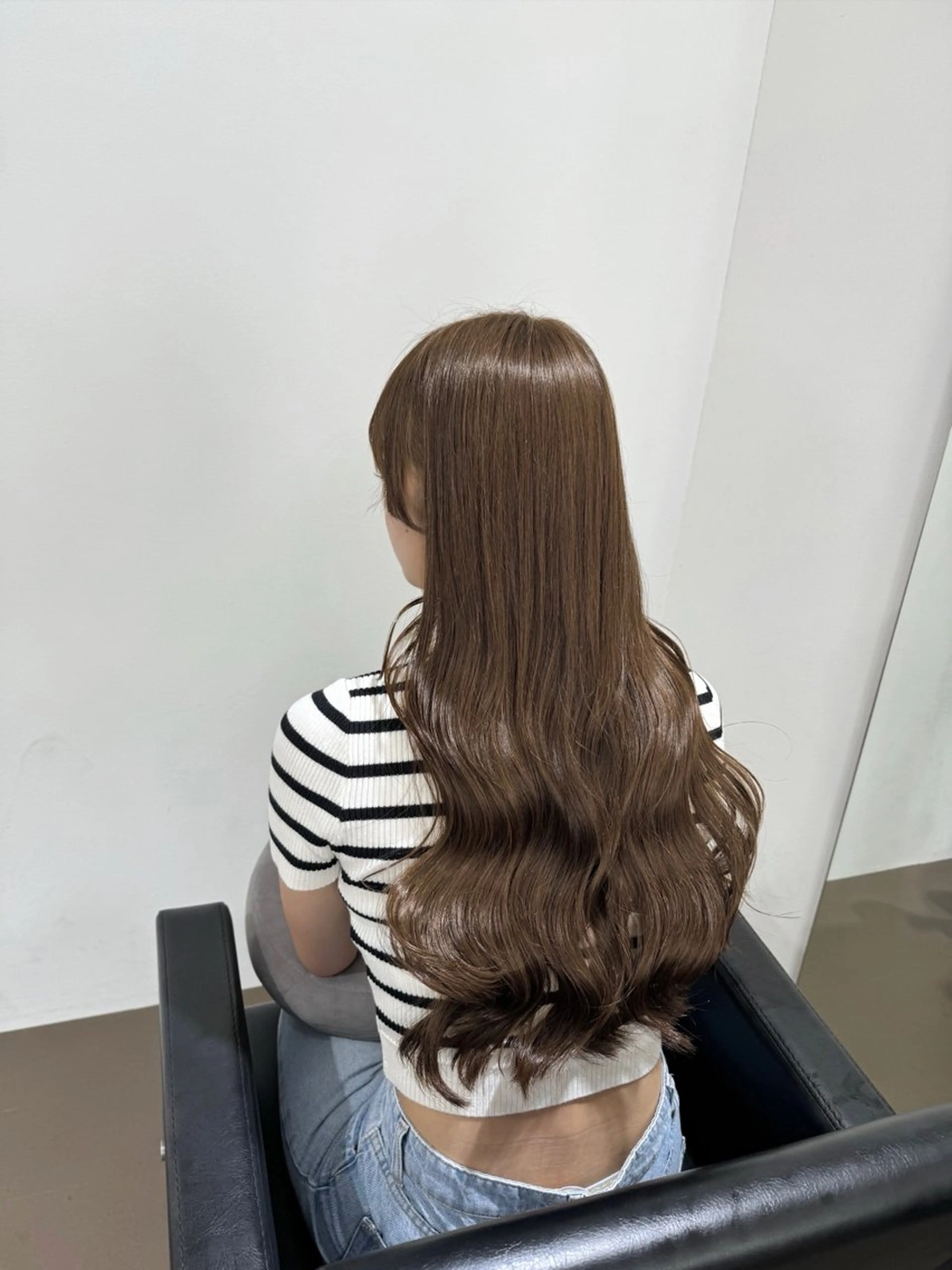 ロング ボブ くびれヘア 髪質改善 韓国風ヘア レイヤーカット 【ioe岡本】🐶 向井歩のヘアスタイル