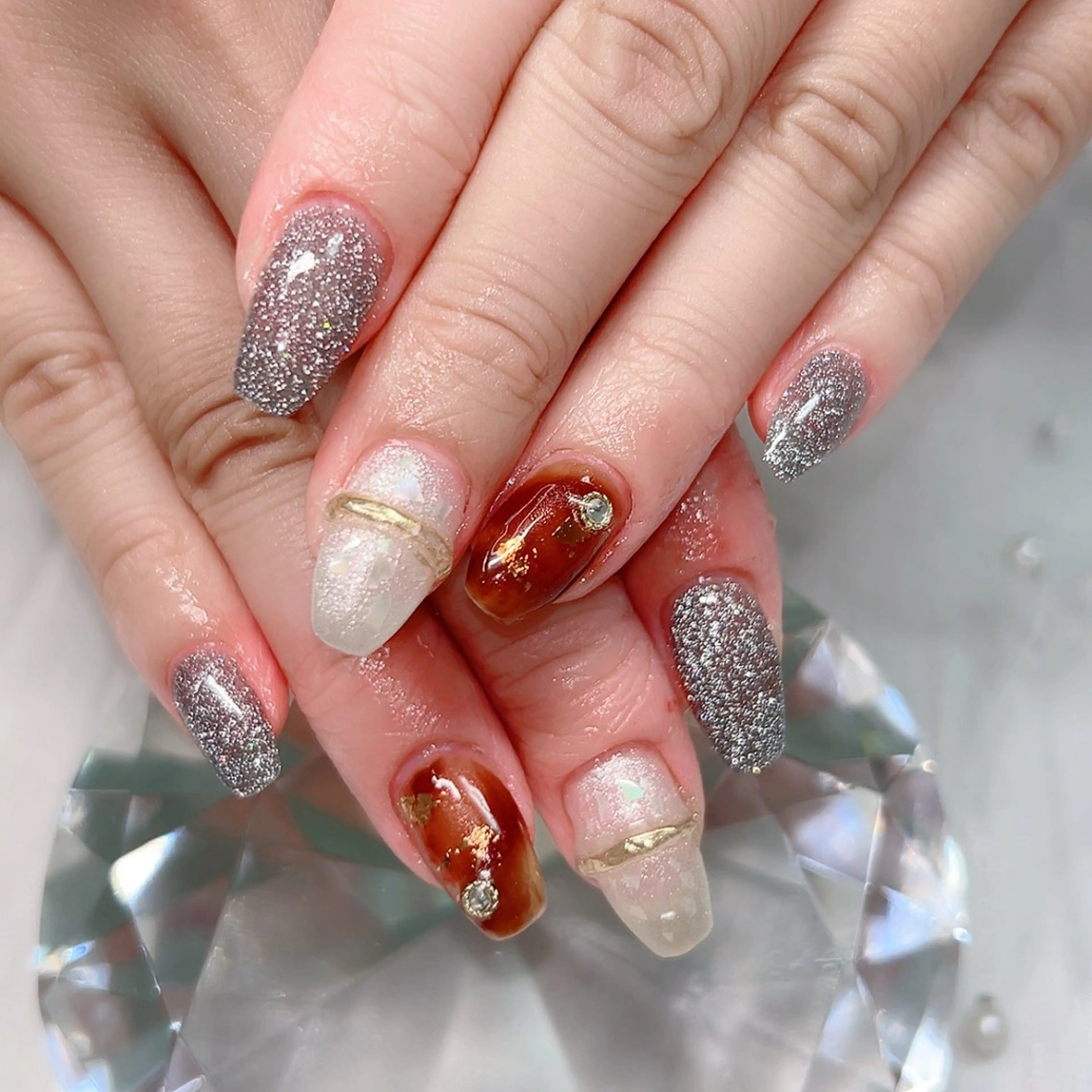 ネイル フレンチネイル ゴールド グラデーション Cute Tips nailのネイルデザイン