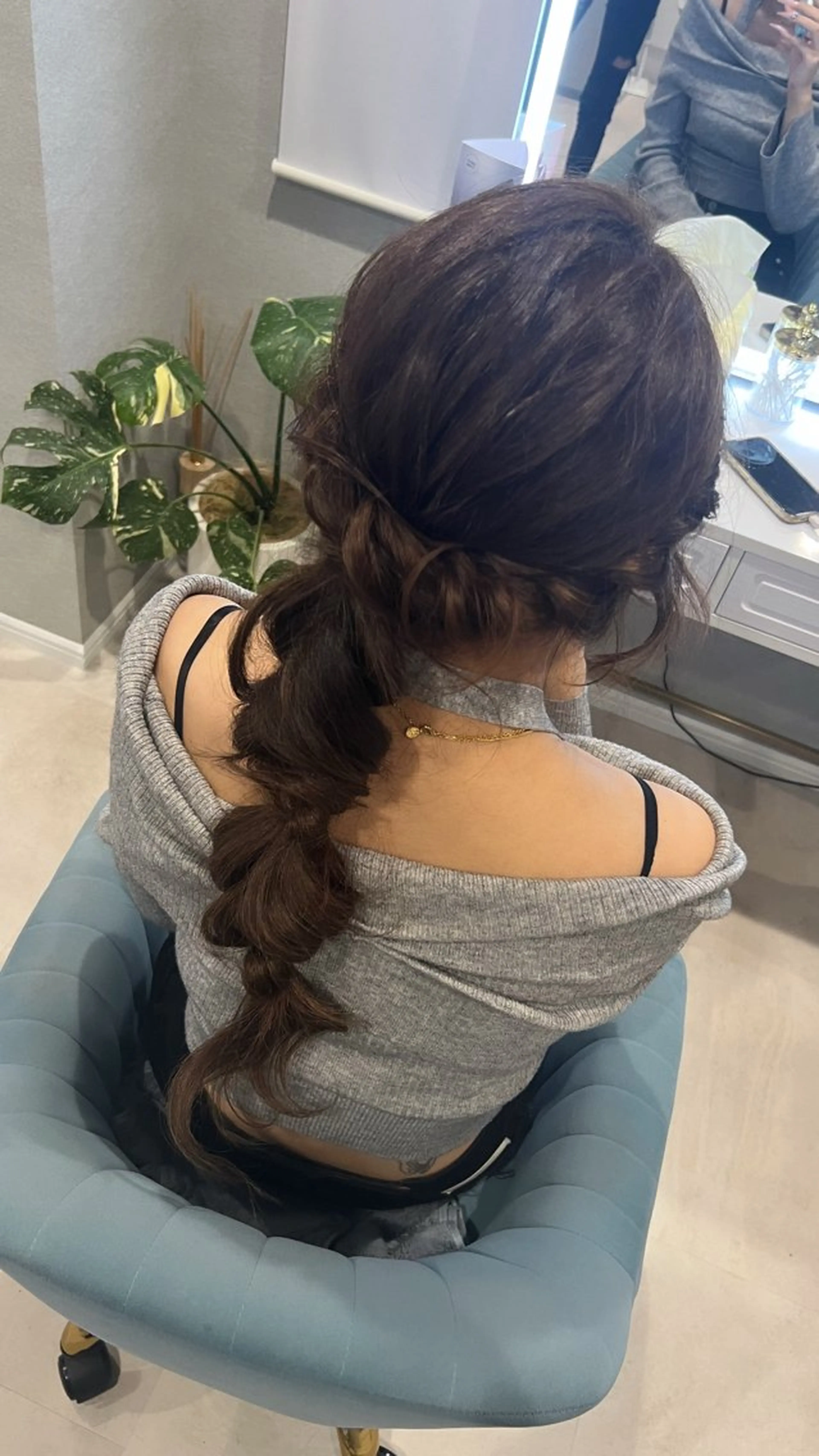 朝、お昼ヘアセットの写真