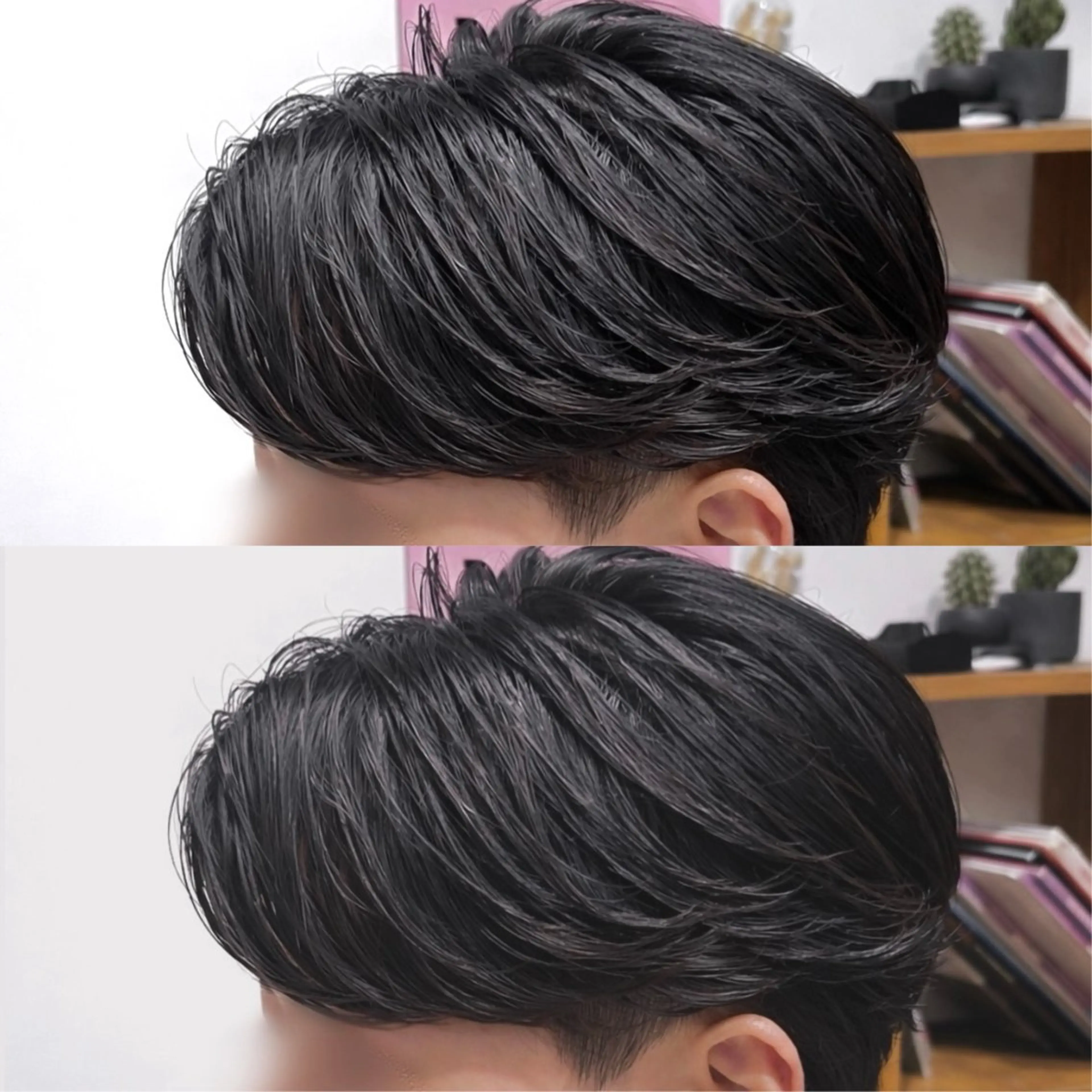 ショート パーマ メンズ センターパート カルマパーマ メンズパーマ Koki/ メンズヘア特化のヘアスタイル