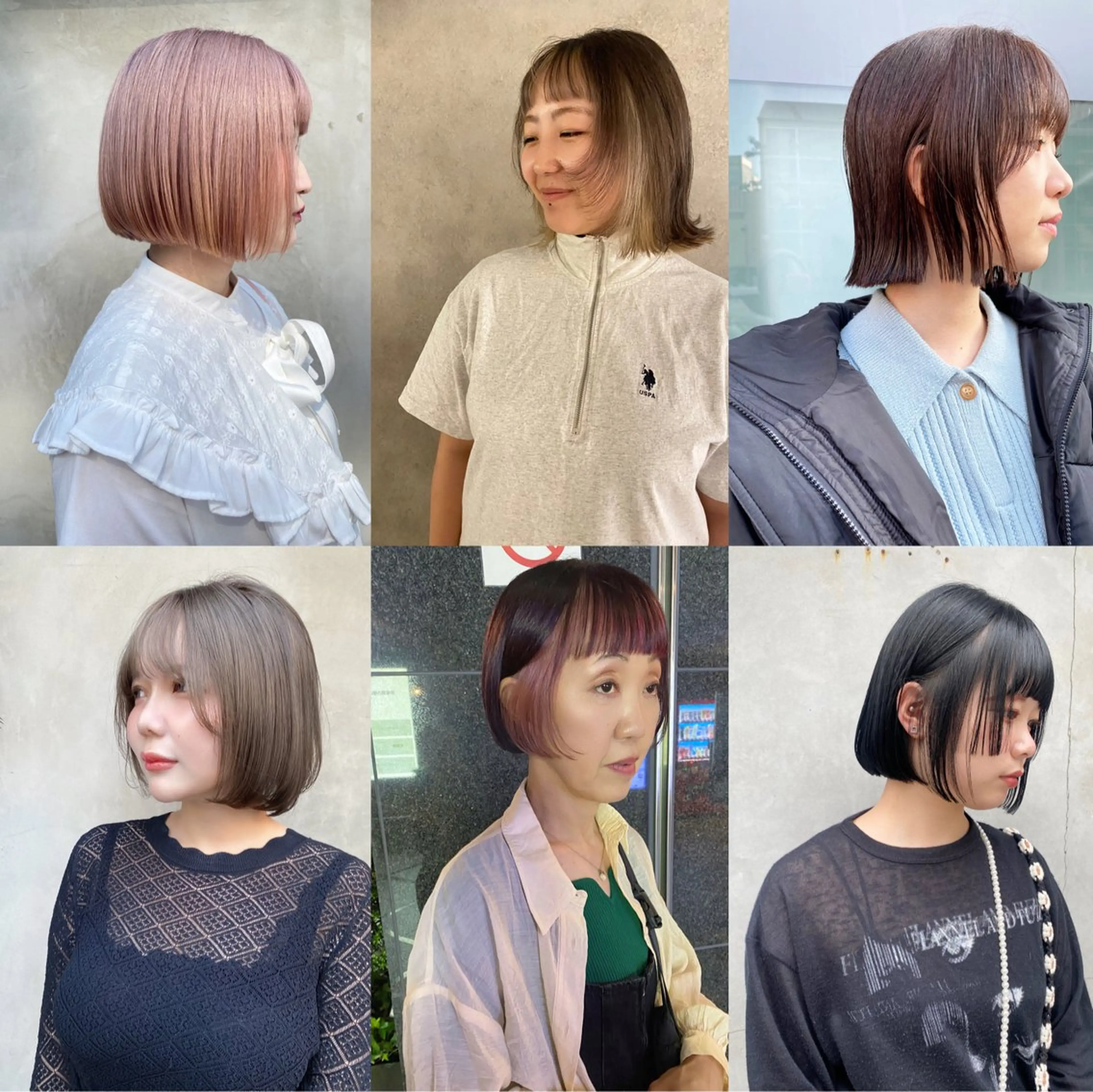 ショート ボブ ヒラカホ/ ブリーチ/似合わせのヘアスタイル