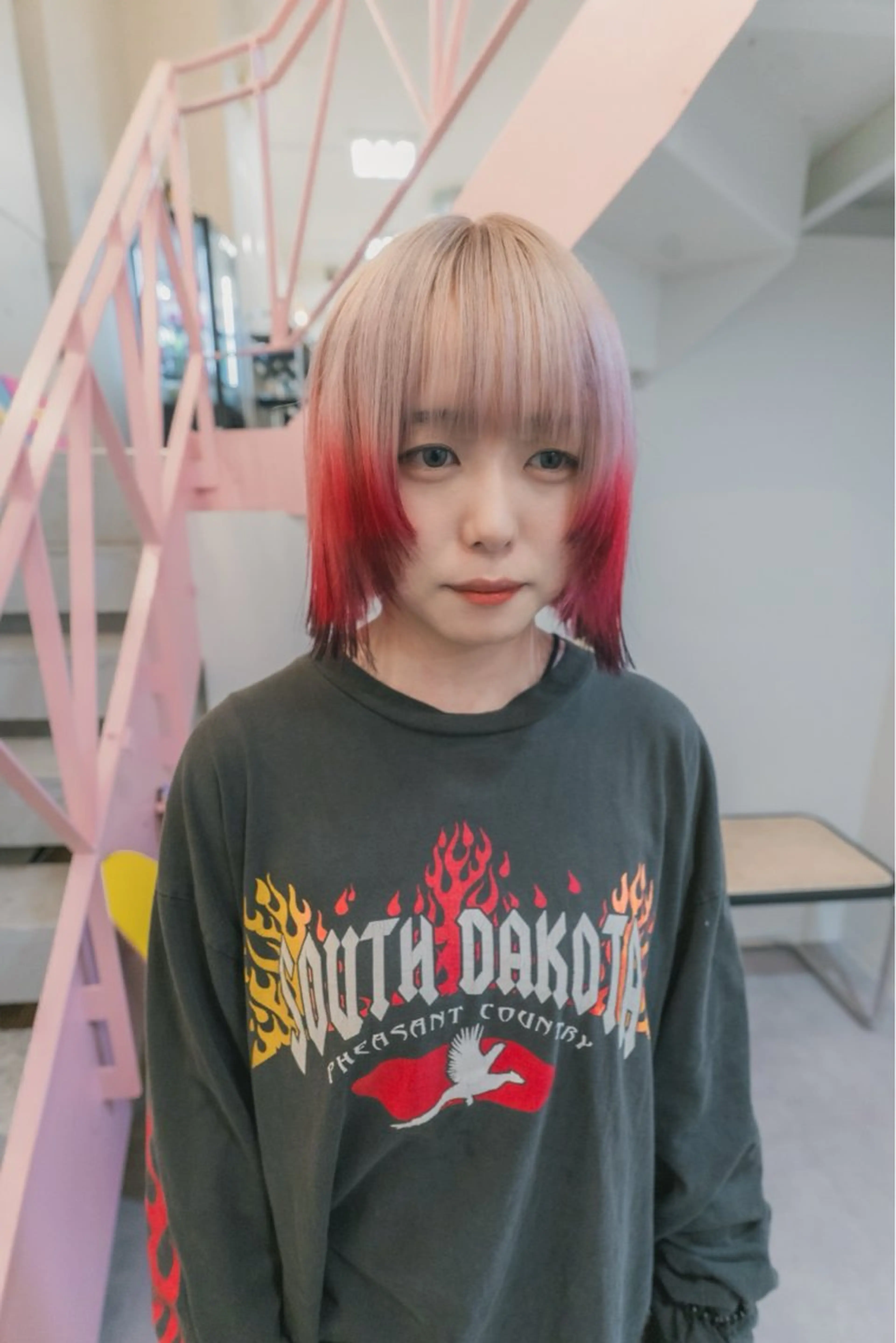 ショート カット ヘアカラー kyon.hair 韓国カットカラーのヘアスタイル