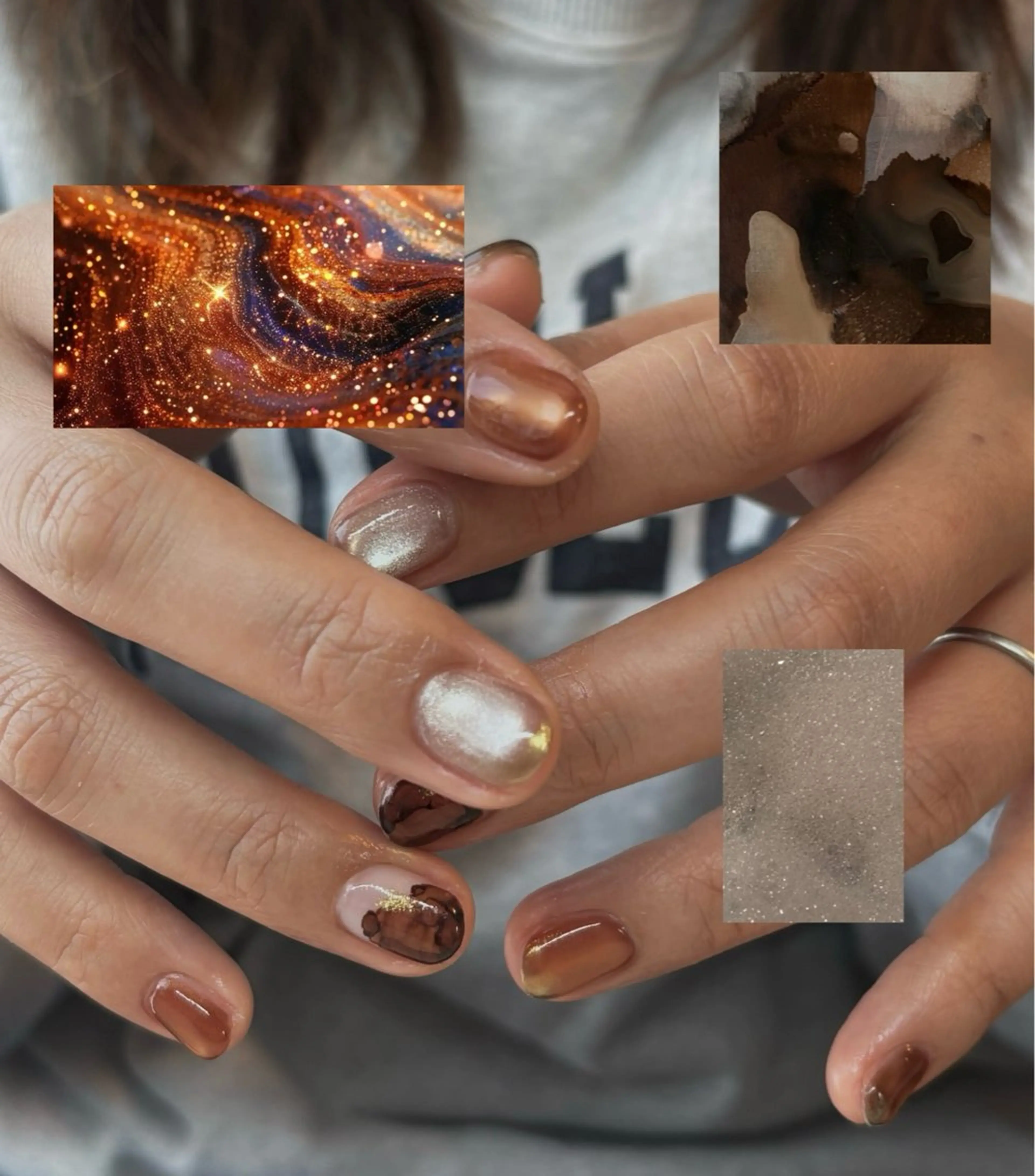 ネイル ハンドネイル ニュアンスネイル⌇ Rukka💅🫧のネイルデザイン