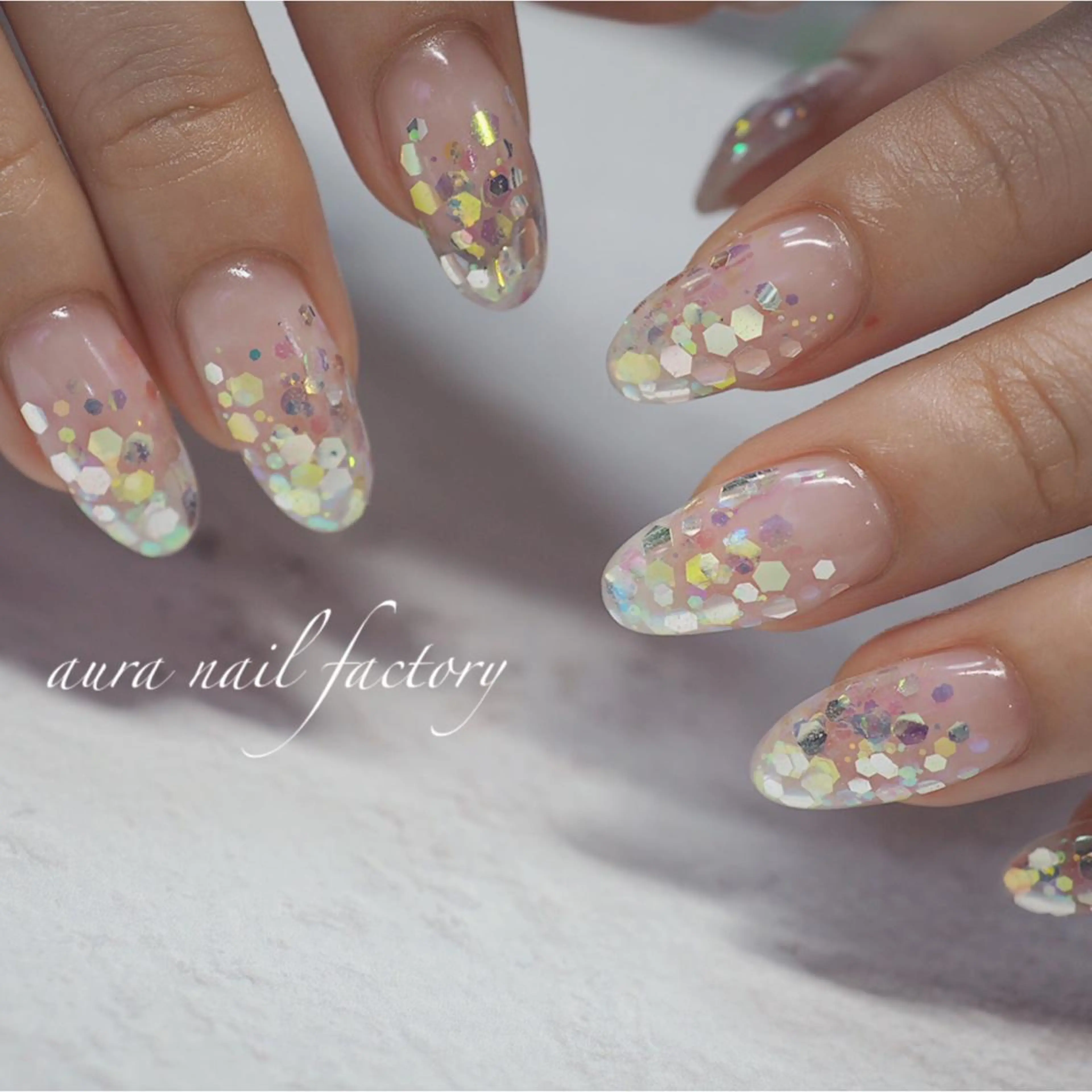 ✨深爪矯正✨ジェルチップスカルプ(長さだし)✨ワンカラーorグラデーションの写真