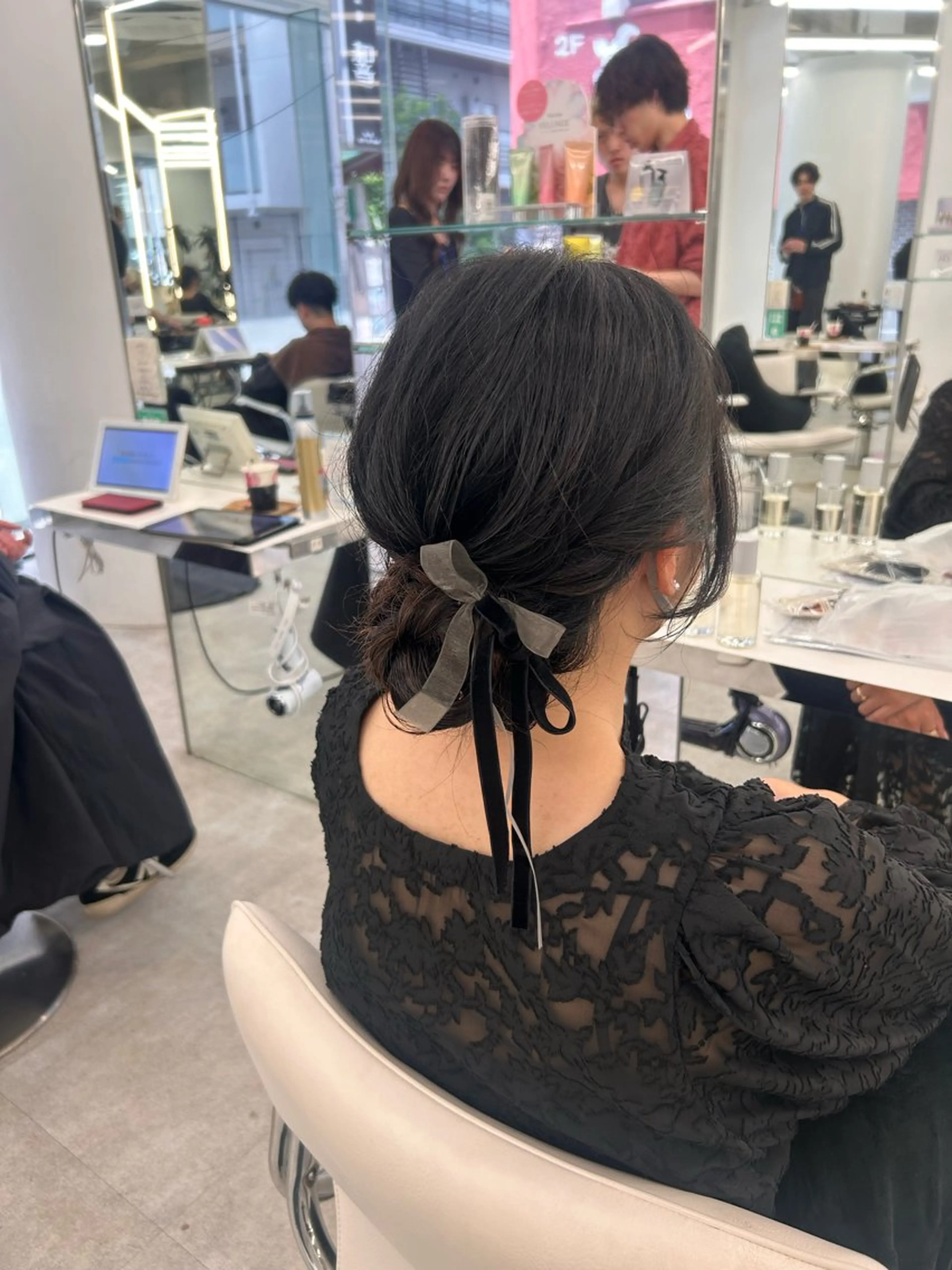 ロング ヘアアレンジ ヘアセット はるか/透明感暗髪 /ヘアアレンジ🤍のヘアスタイル