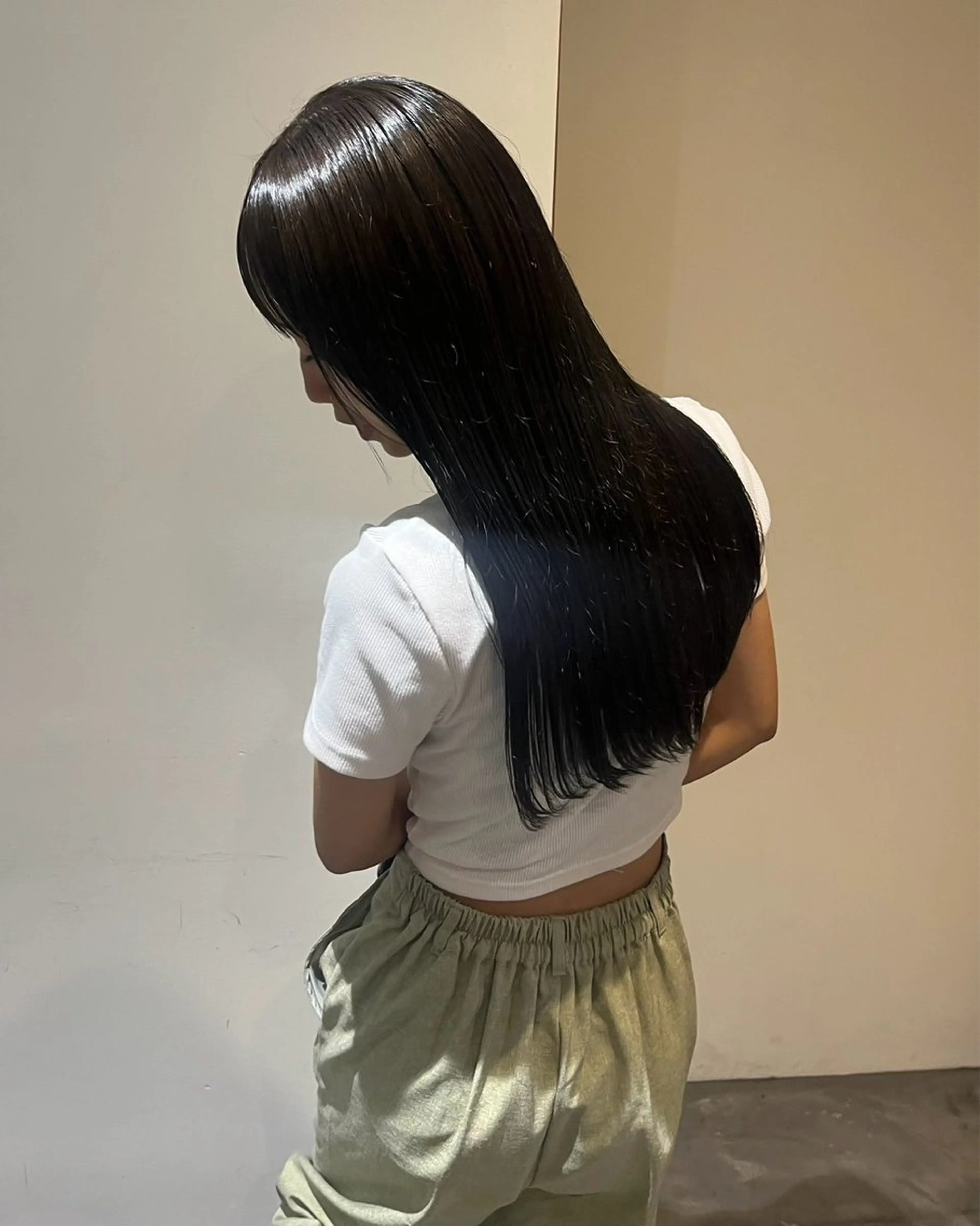 ロング カラー 縮毛矯正 カットカラー/鎌倉 縮毛矯正/大空のヘアスタイル