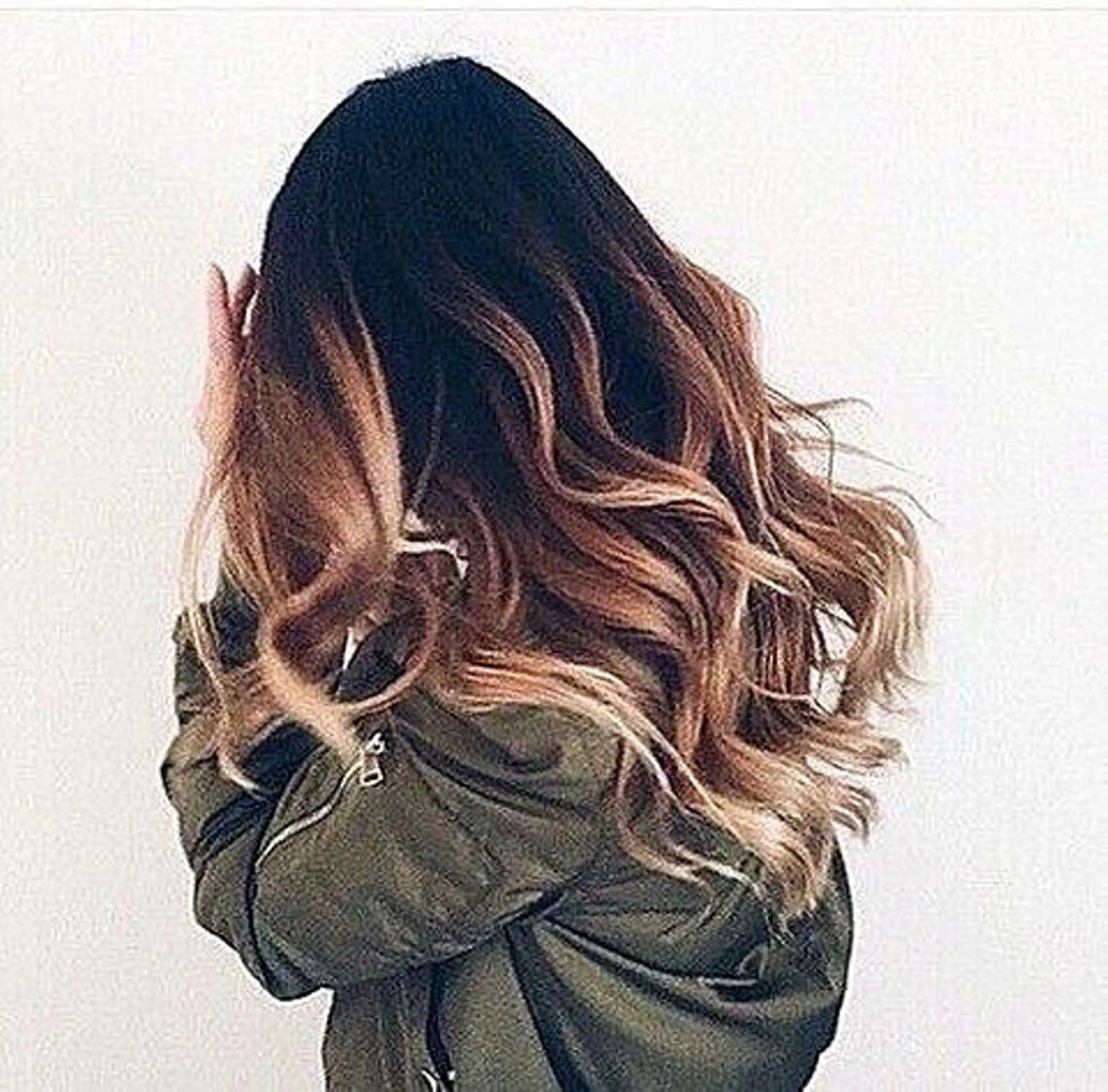 ロング カラー へんみ みかのヘアスタイル